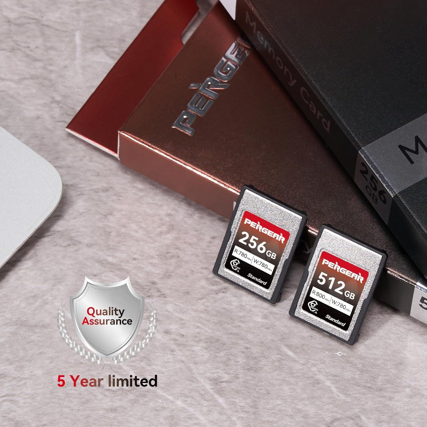 Tarjeta CFexpress Tipo A Pergear 256GB Paquete de 2 780MB/s