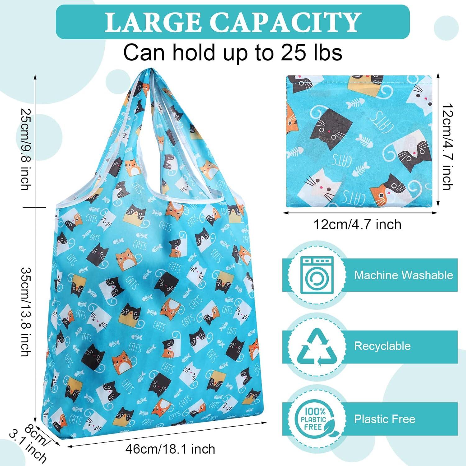 Bolsas de Compras Reutilizables Weewooday 18 Piezas Nylon