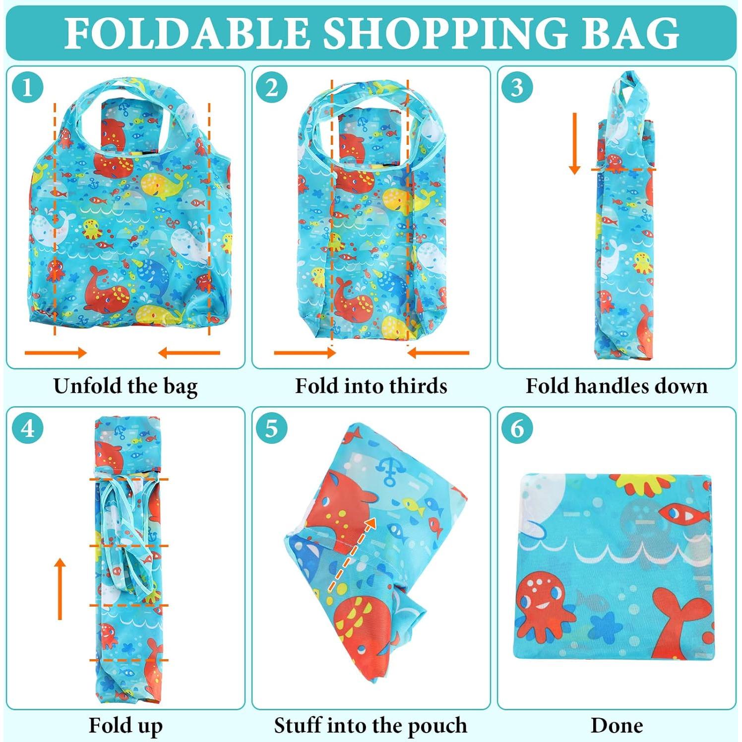 Bolsas de Compras Reutilizables Weewooday 18 Piezas Nylon