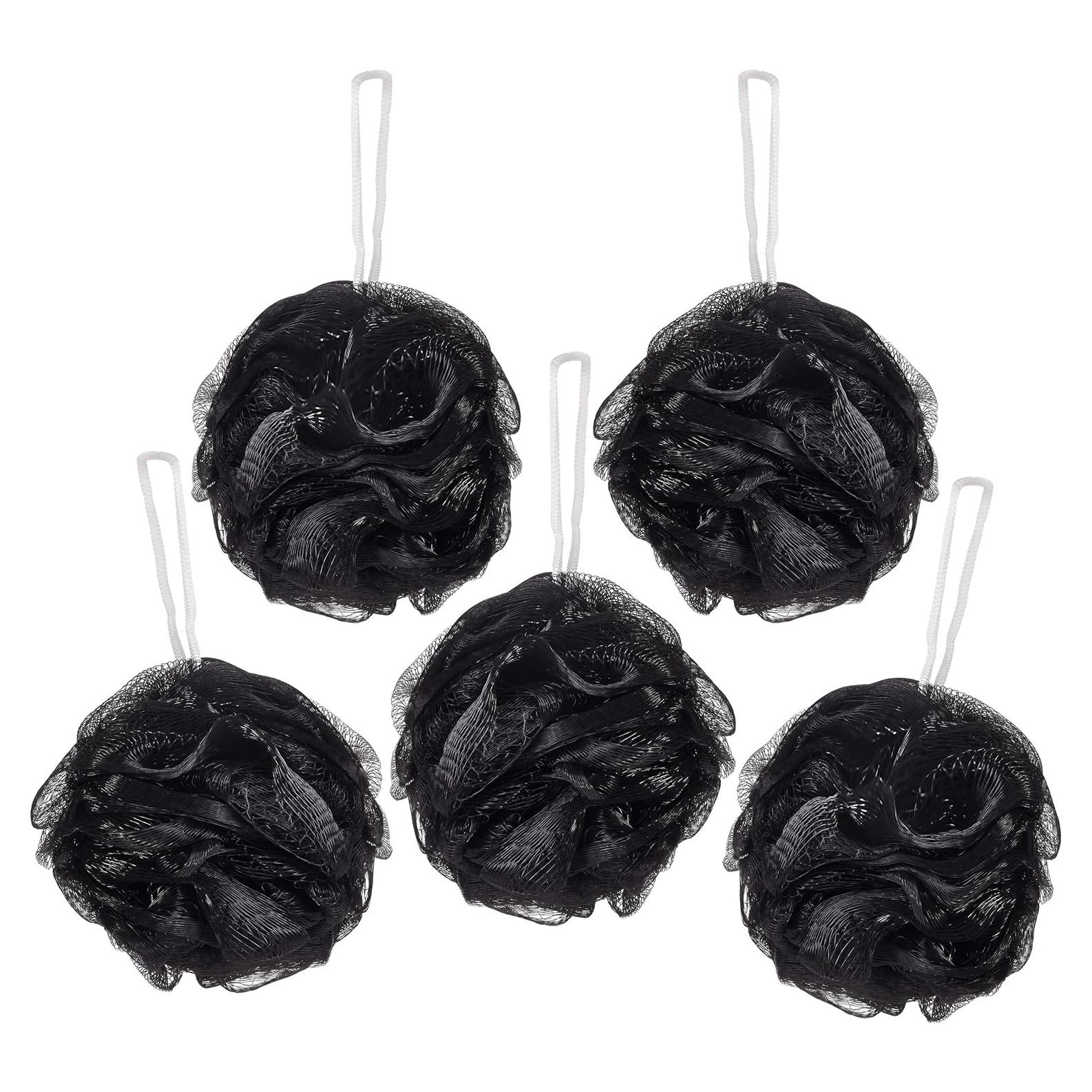 Esponjas de Baño Exfoliantes BRUBAKER - Set de 5 - Negro