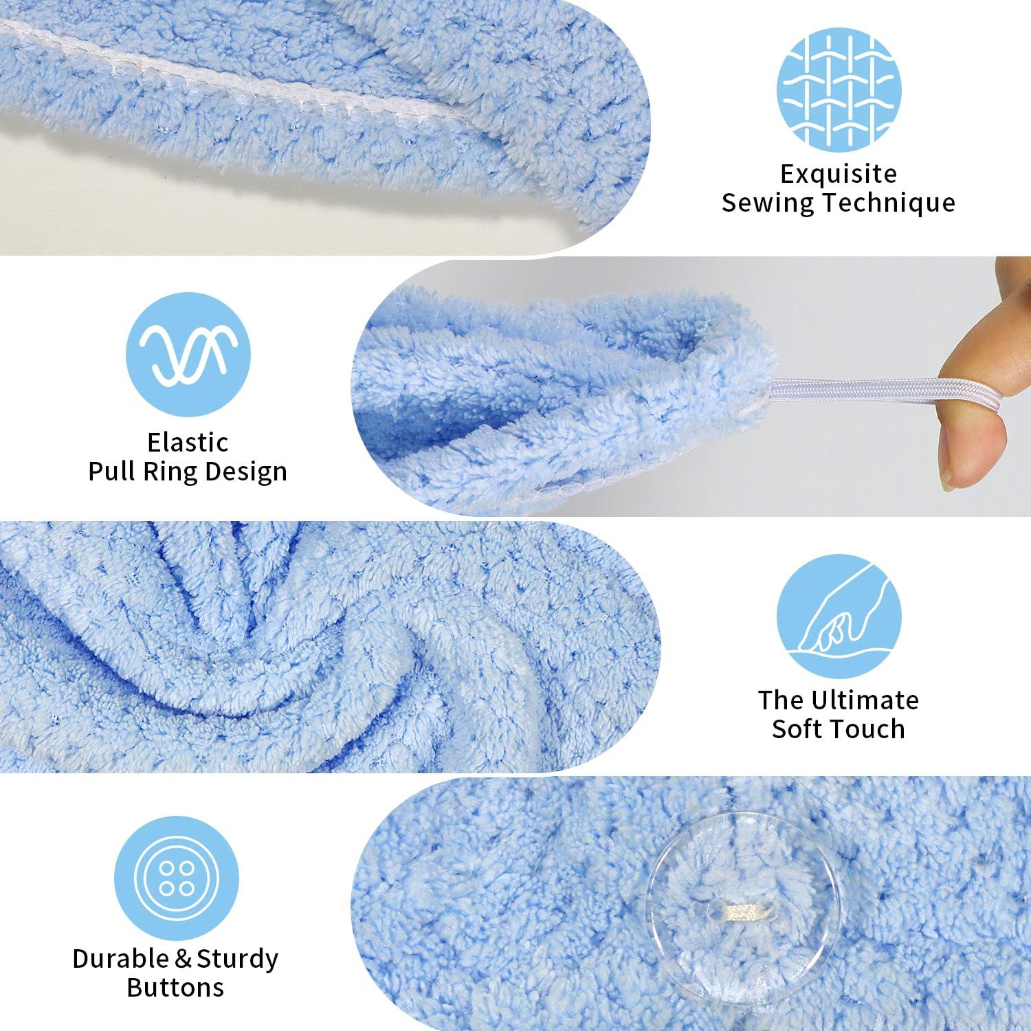 Paquete de 3 Toallas de Microfibra para Cabello Mis Cosas Novedosas