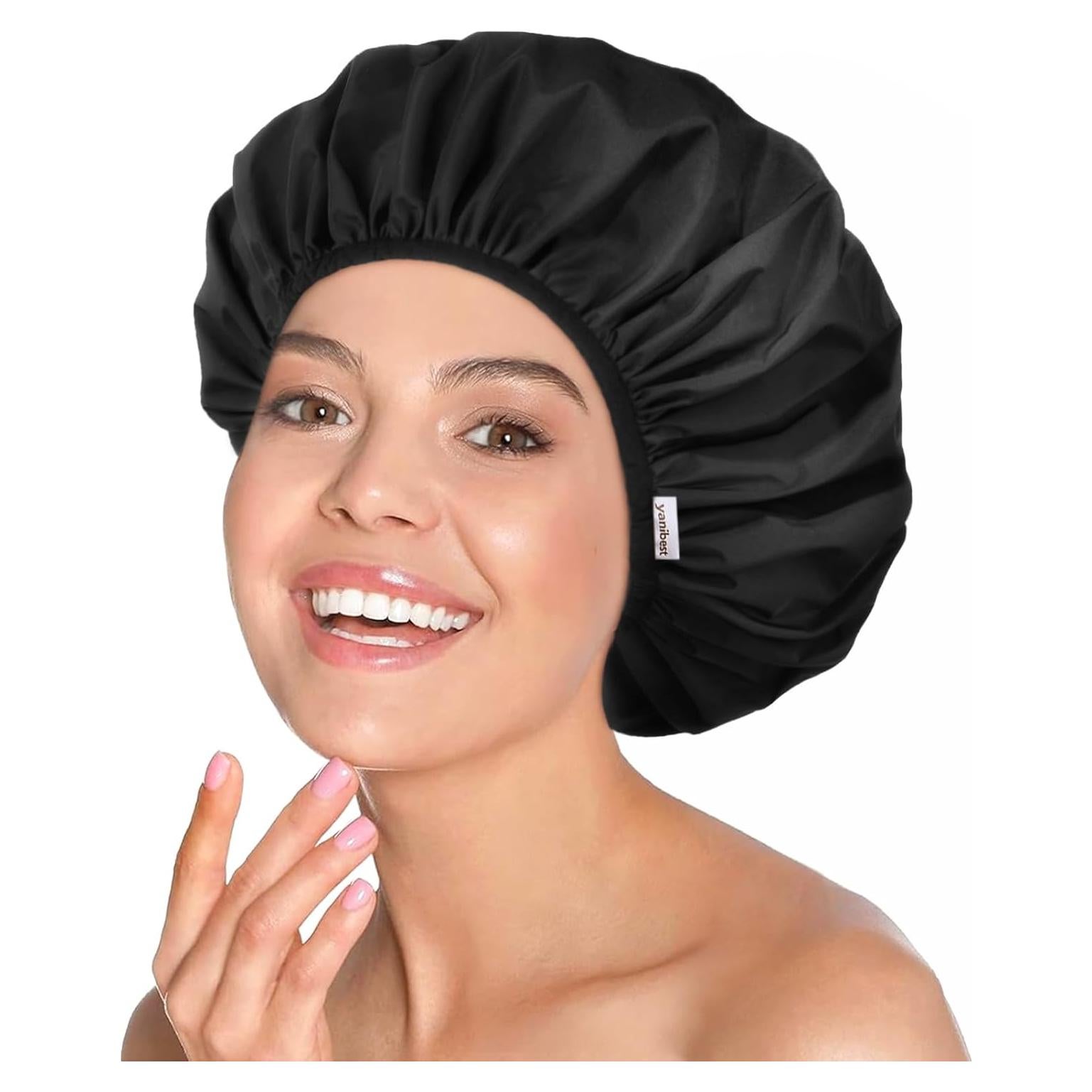 Gorro de Ducha Impermeable YANIBEST - Doble Capa Lavable