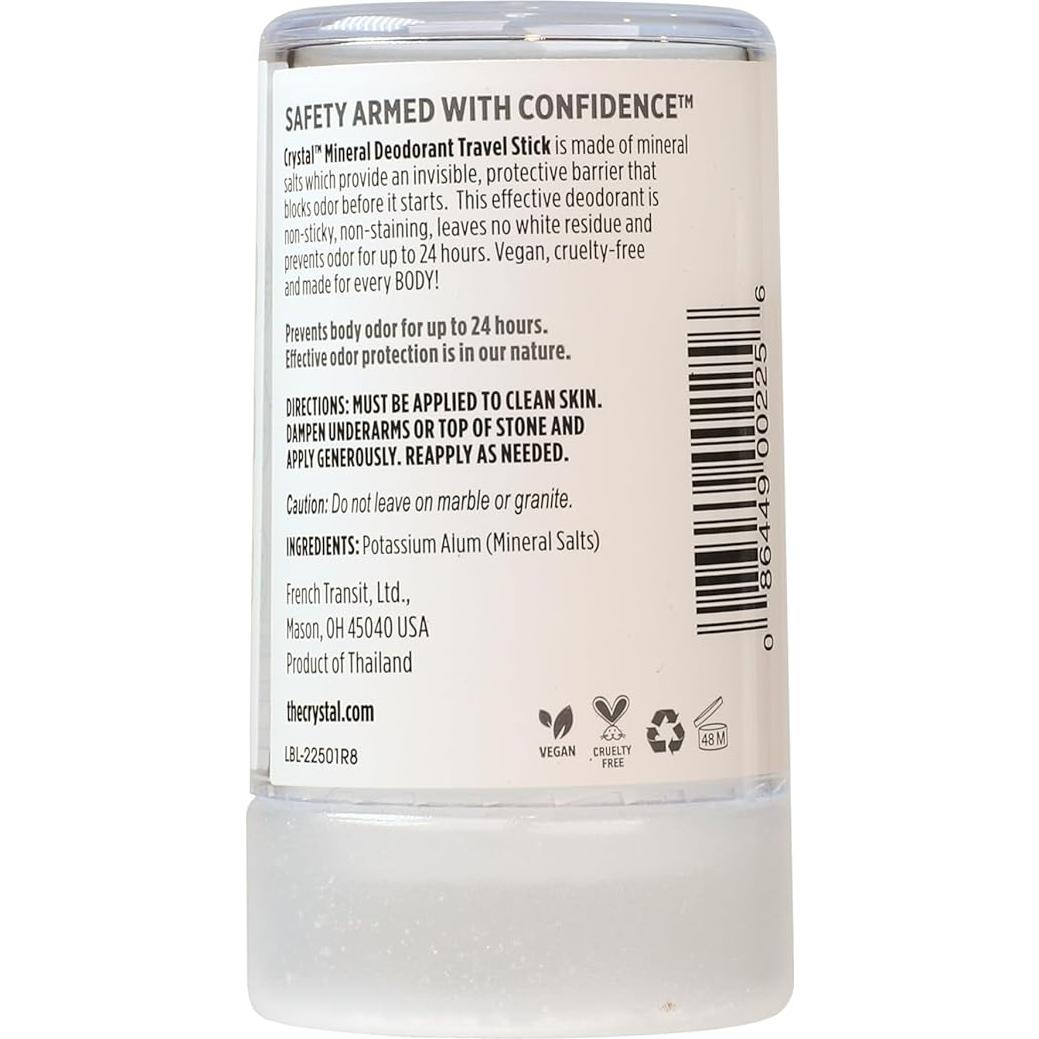 Deodorante Mineral Crystal en Barra 42.52g - Natural y Eficaz