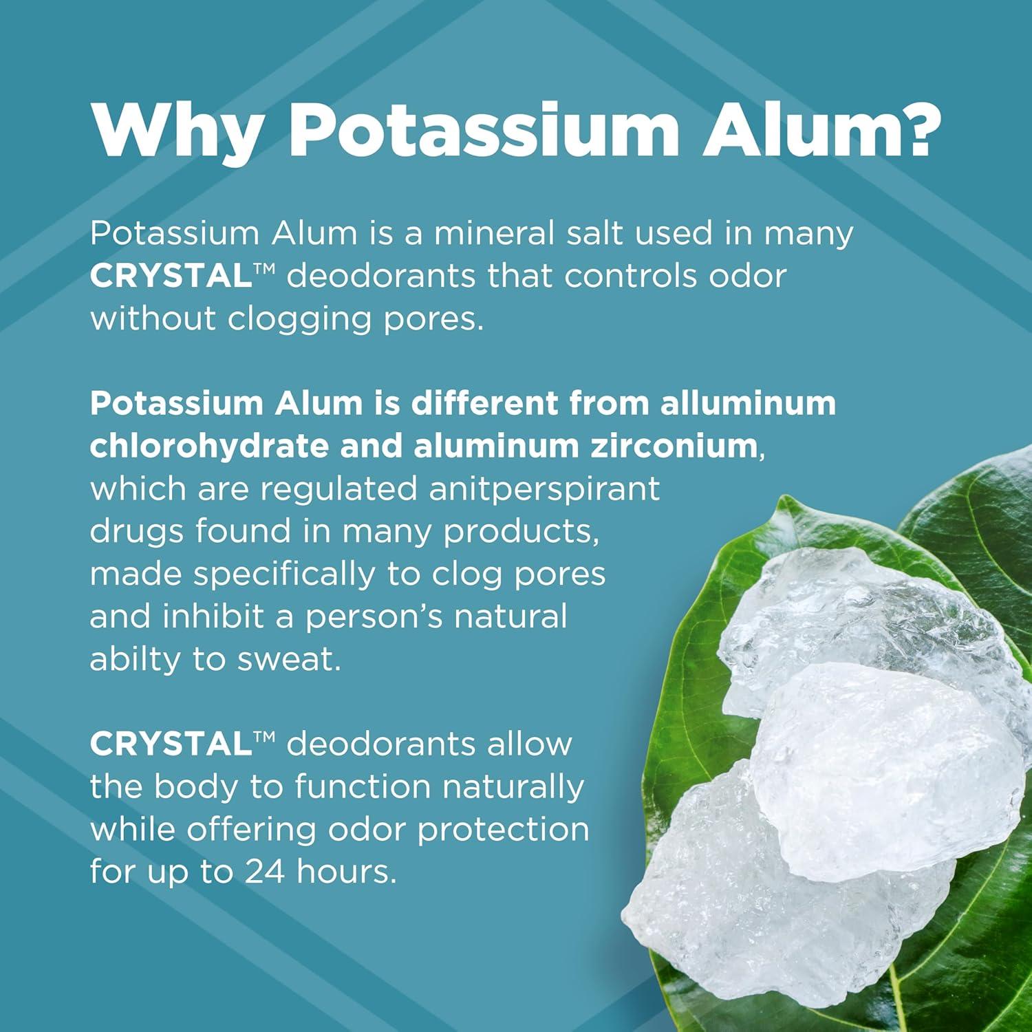 Deodorante Mineral Crystal en Barra 42.52g - Natural y Eficaz