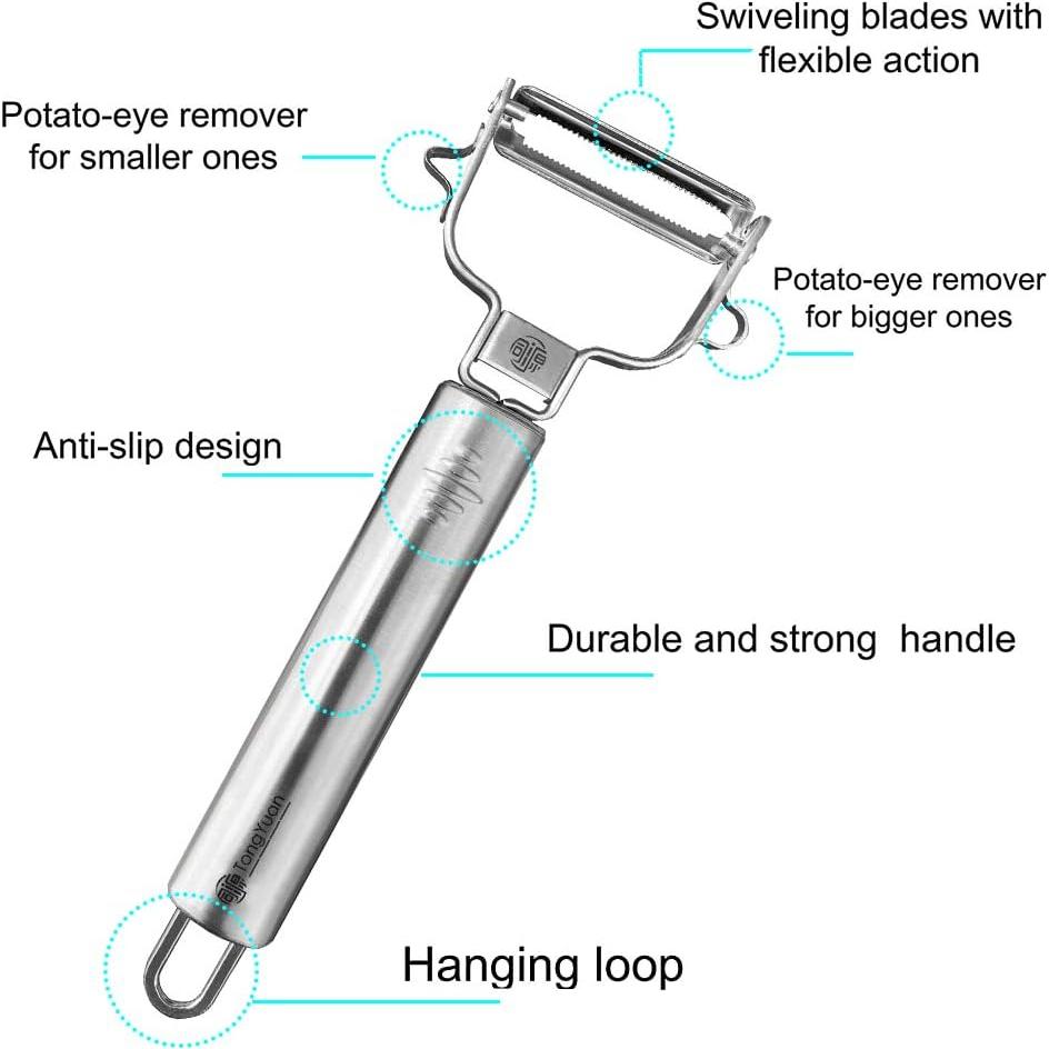 Pelador Giratorio de Frutas y Verduras TongYuan - Acero Inoxidable