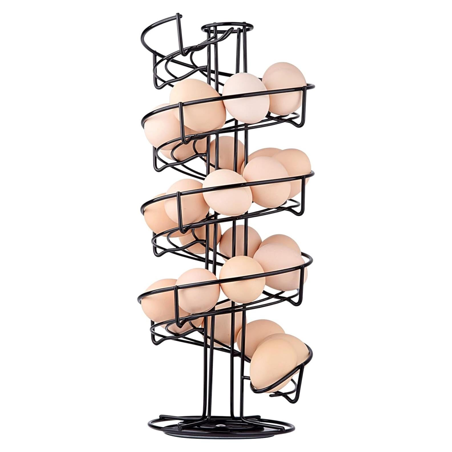 Soporte para Huevos Espiral Metal Toplife Negro 40.9 cm