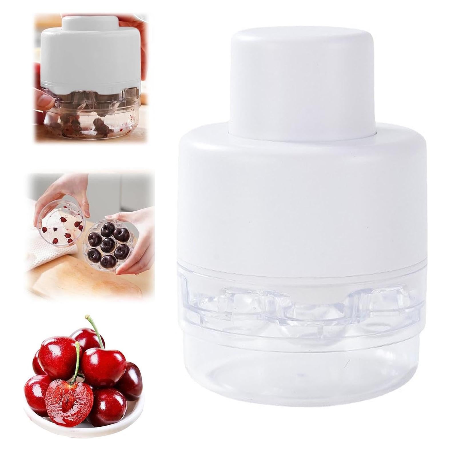 Deshuesadora de Cerezas UnisonPet 7 Huecos Blanca - Multifuncional