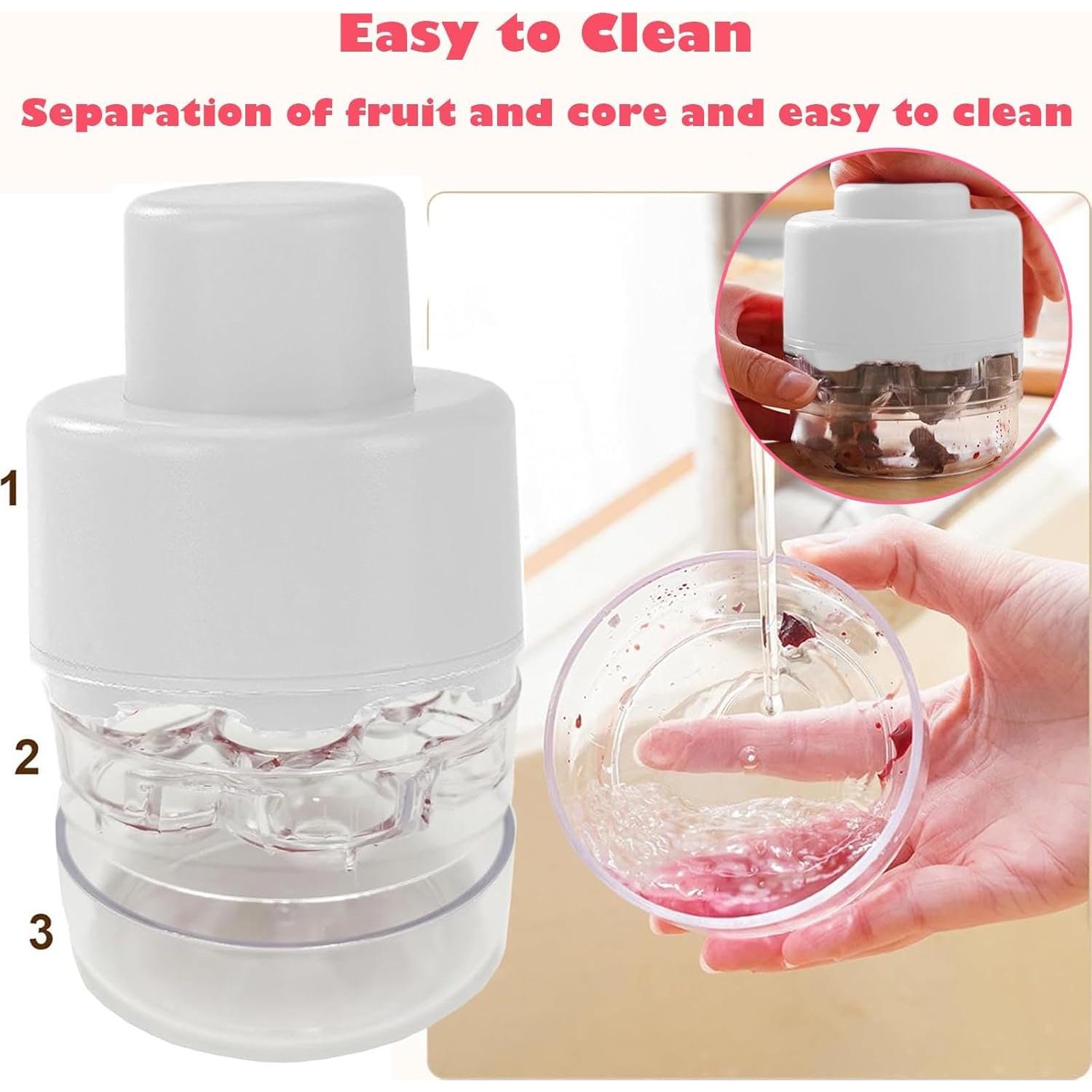 Deshuesadora de Cerezas UnisonPet 7 Huecos Blanca - Multifuncional