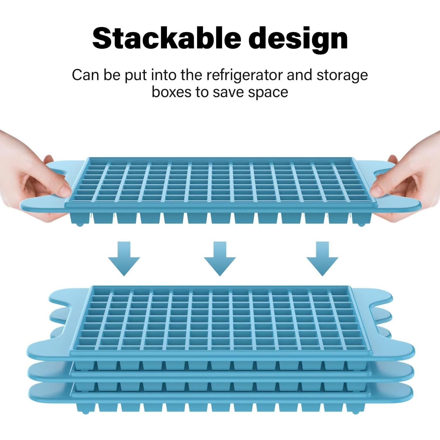 Bandeja de Hielo Mini FDDBI con Contenedor - 117 Cubitos
