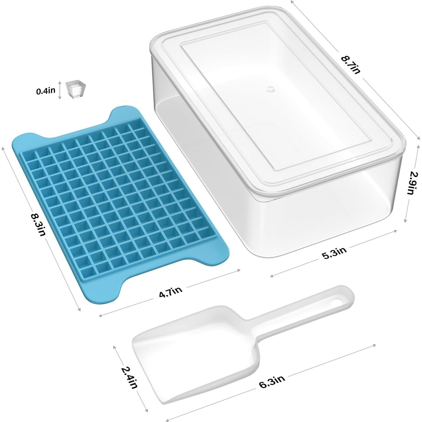 Bandeja de Hielo Mini FDDBI con Contenedor - 117 Cubitos