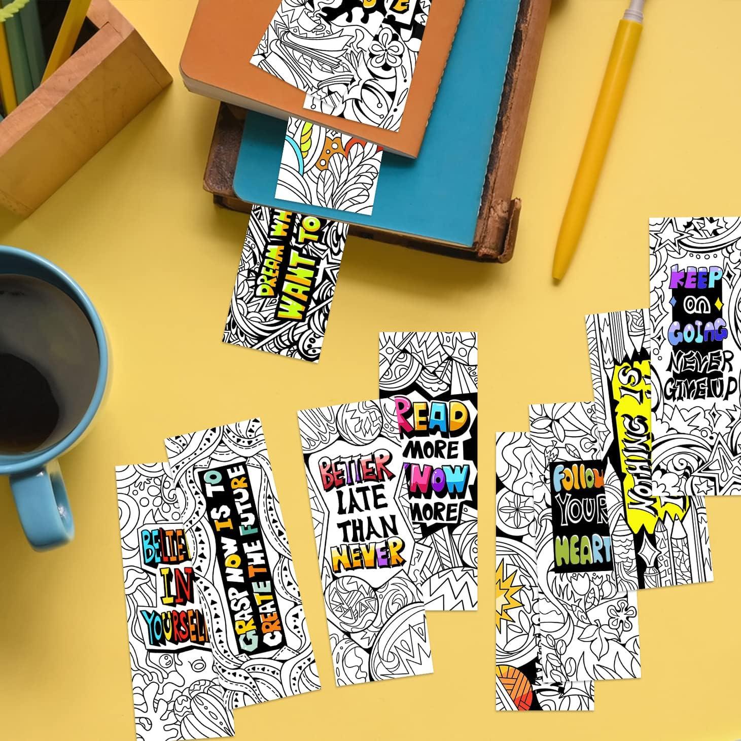 60 Marcadores DIY Inspiradores VOCHIC para Colorear