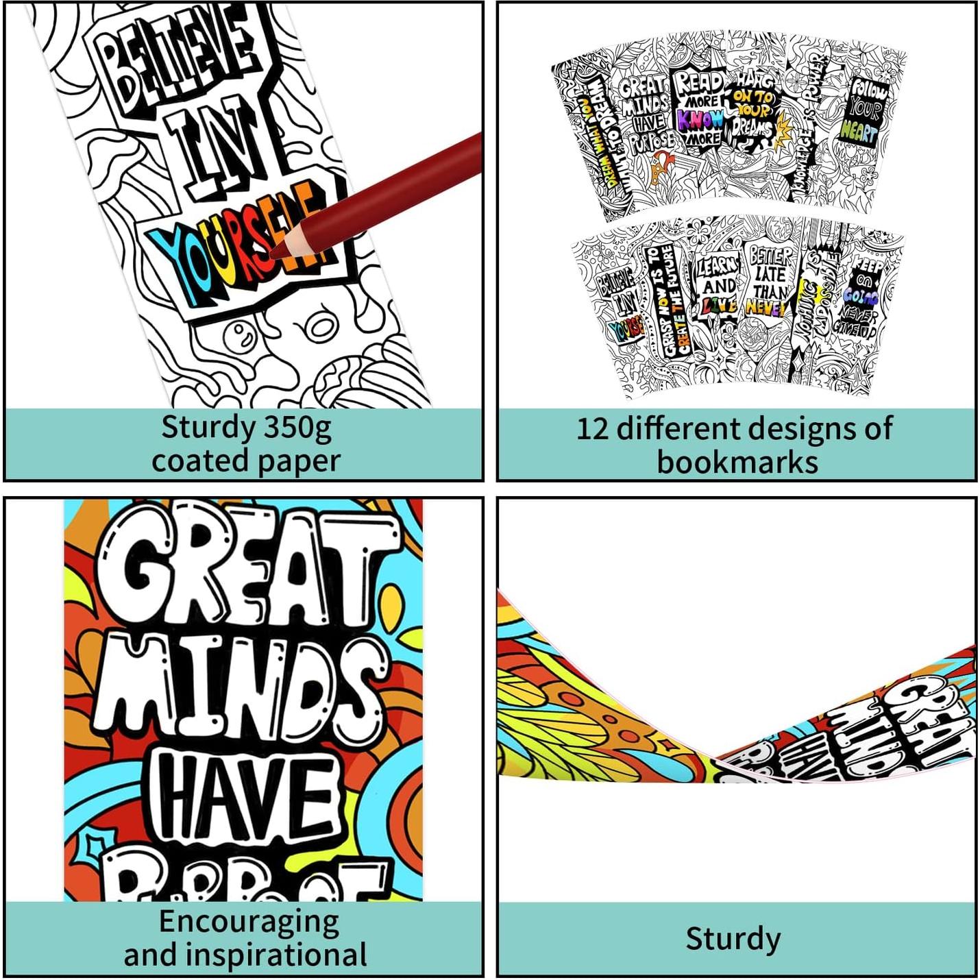 60 Marcadores DIY Inspiradores VOCHIC para Colorear