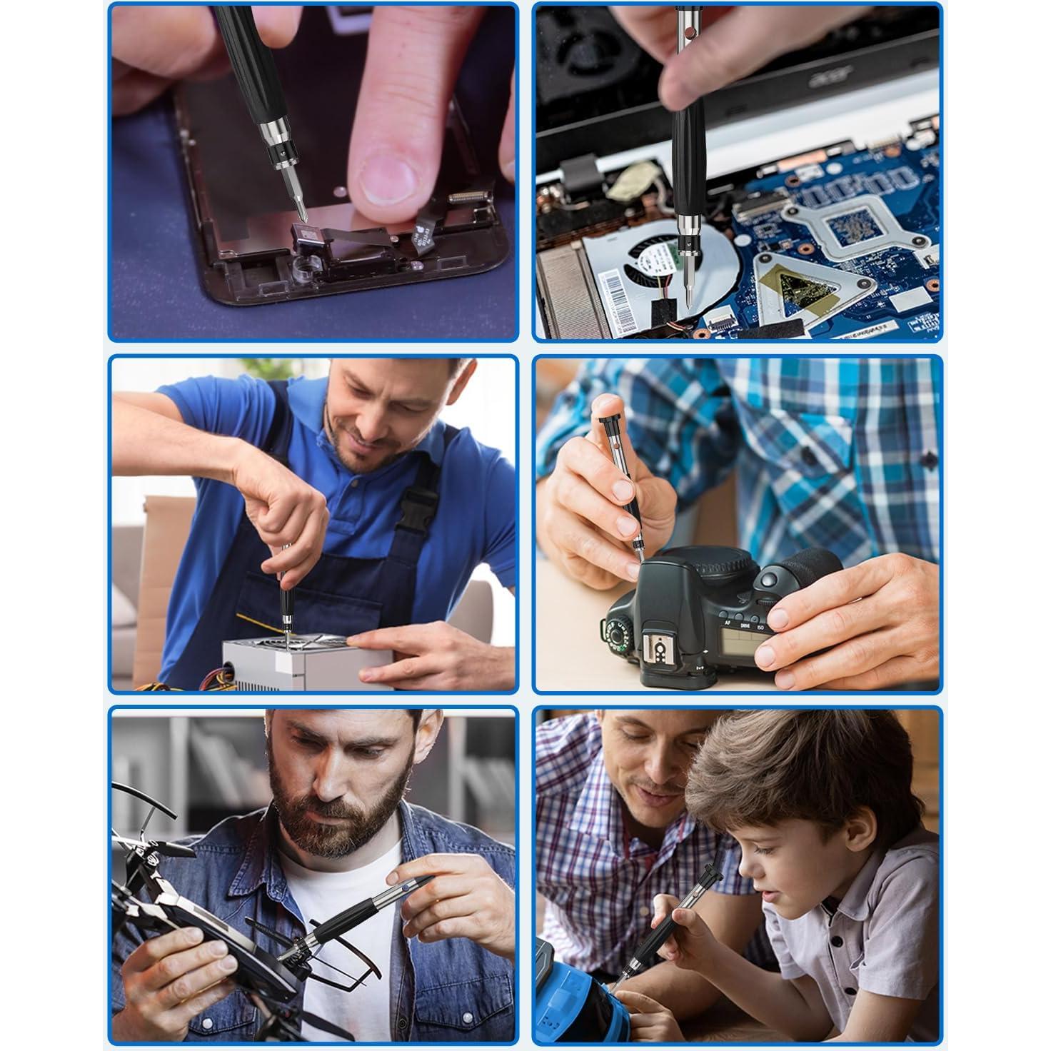 Juego de Destornilladores de Precisión 56 en 1 UnaMela - Ergonómico