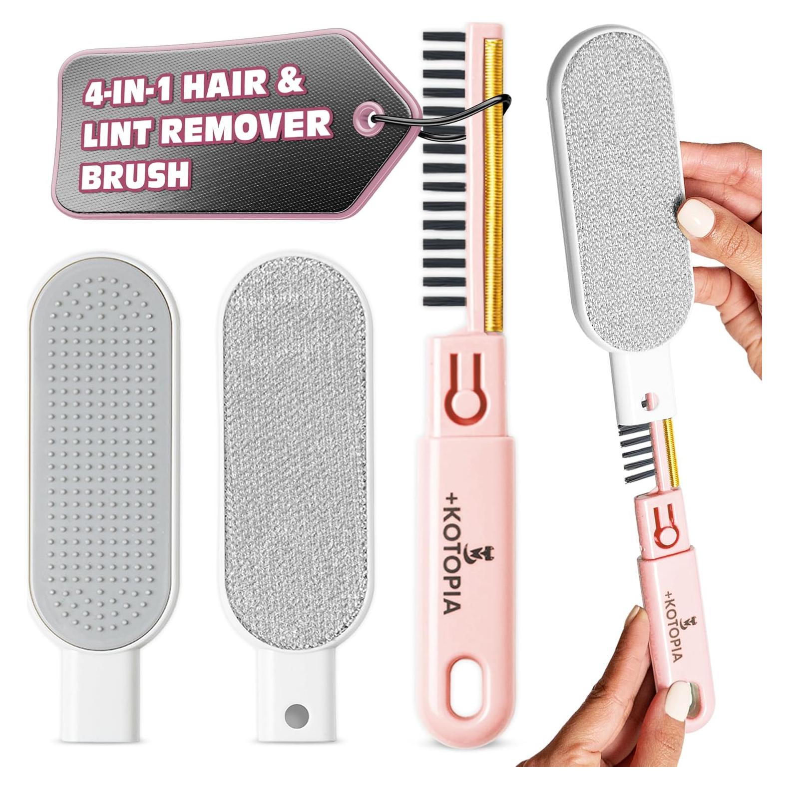 Cepillo Quitapelos Electroestático KOTOPIA 4-en-1 Rosa