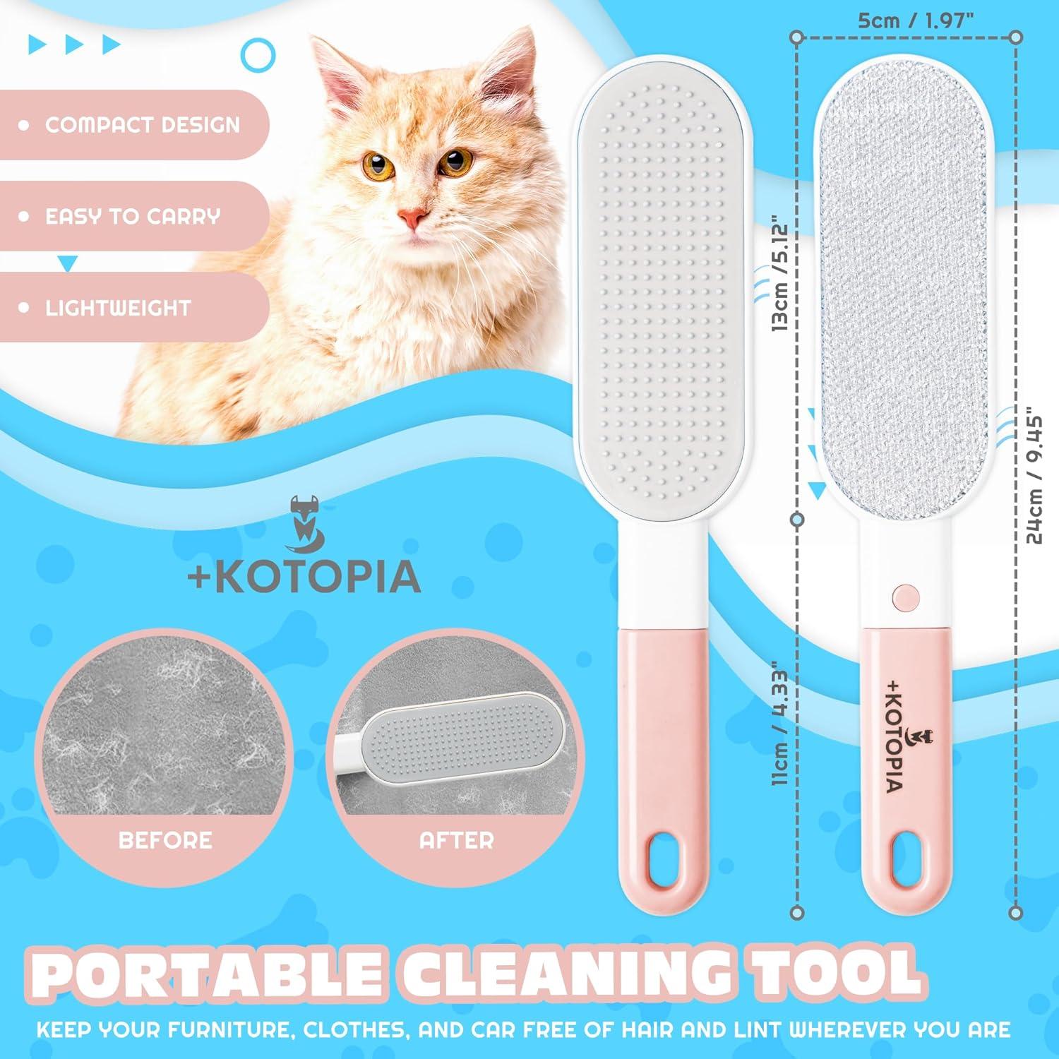 Cepillo Quitapelos Electroestático KOTOPIA 4-en-1 Rosa