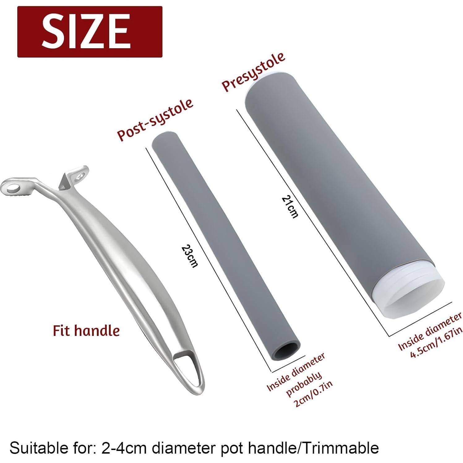 Manga de Silicona Antideslizante Smilelife - 2 Piezas Grande