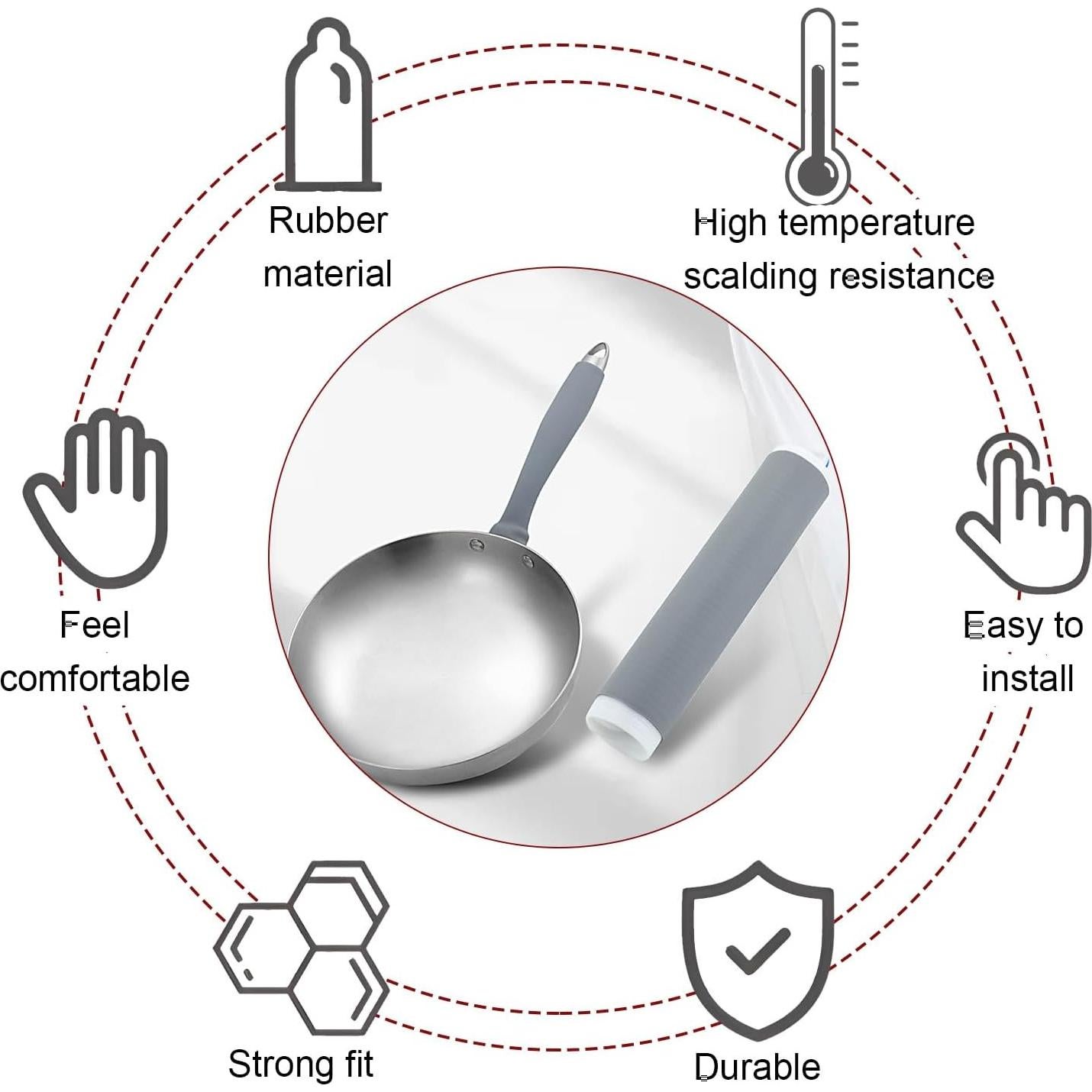 Manga de Silicona Antideslizante Smilelife - 2 Piezas Grande