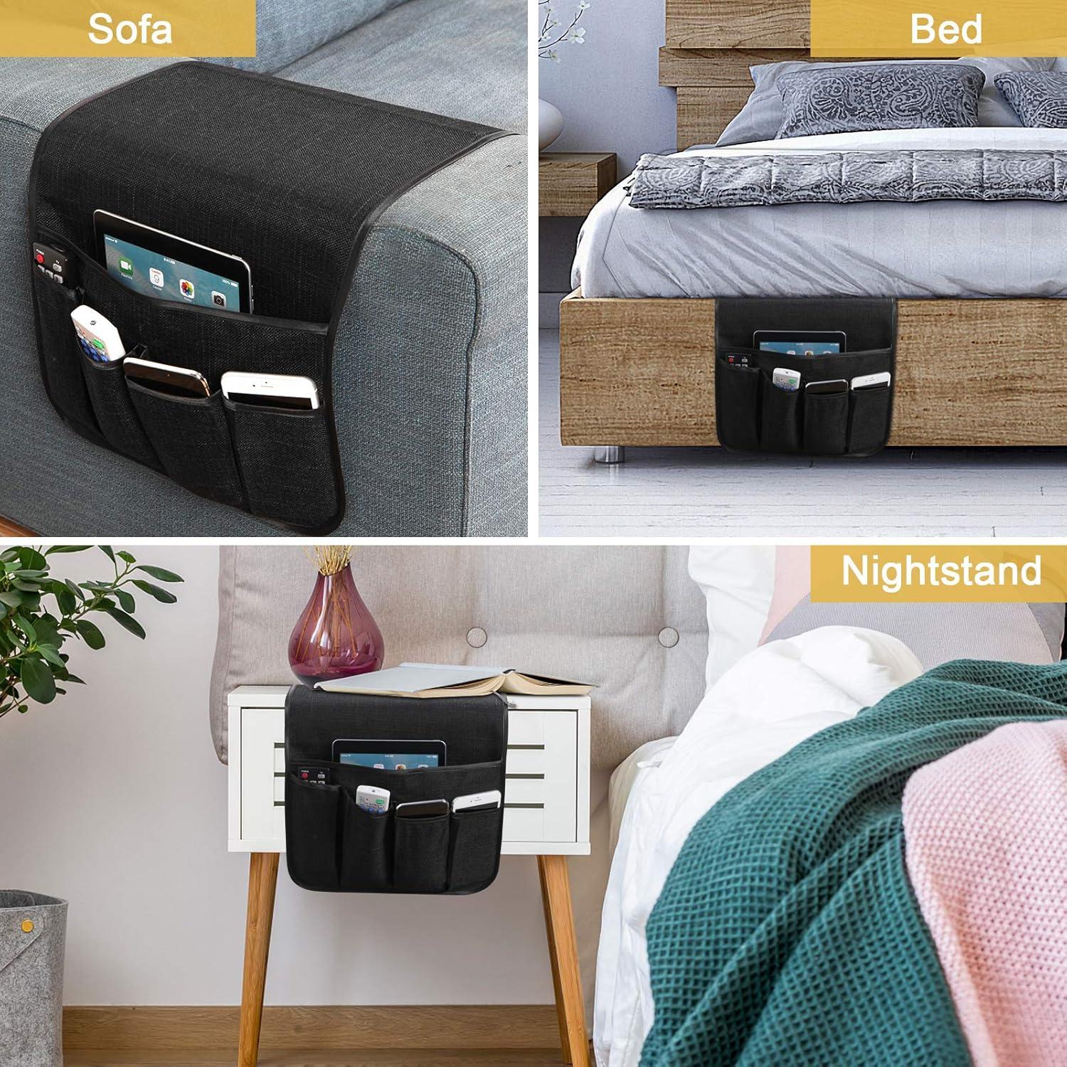 Organizador de Reposabrazos Sixyotie 5 Bolsillos Negro 33x89 cm