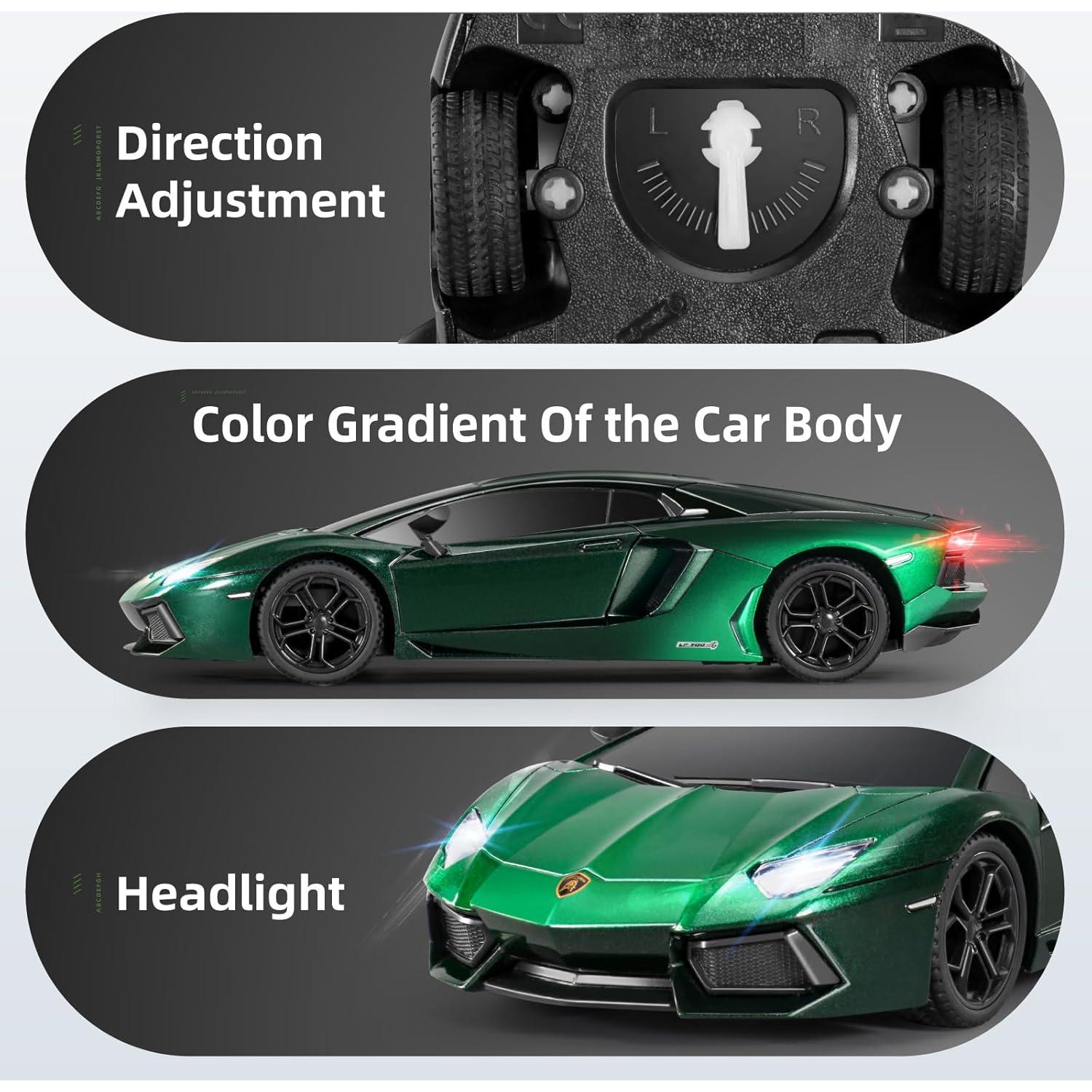 MIEBELY Coche RC Lamborghini LP700 1:24 Control Remoto