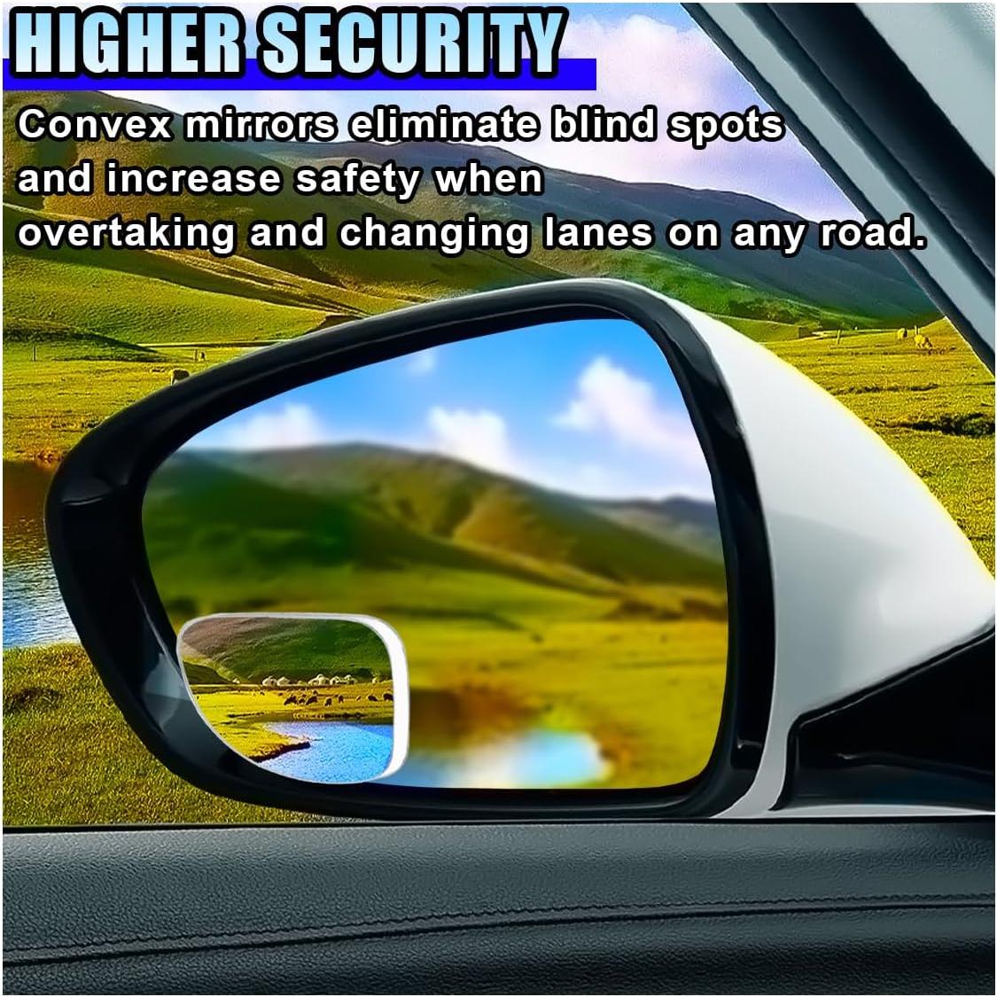 Espejo de Punto Ciego LHDOS 5x5 cm Ajustable Convexo