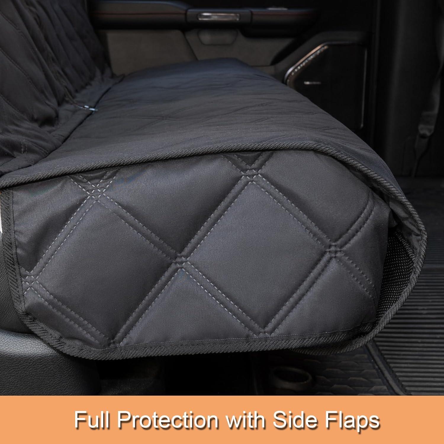 Funda de Asiento para Perros HAPYFOST Impermeable Negro