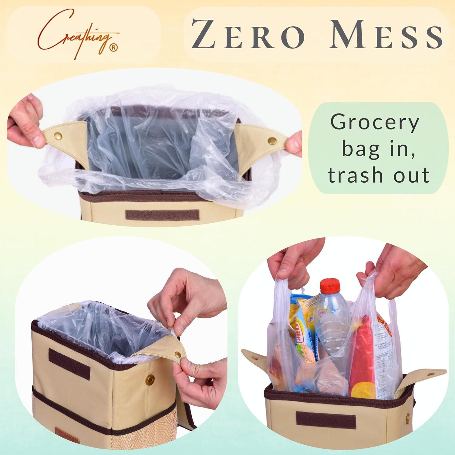 Basurero para Auto Creathing Touring 2 Galones Beige - A Prueba de Fugas