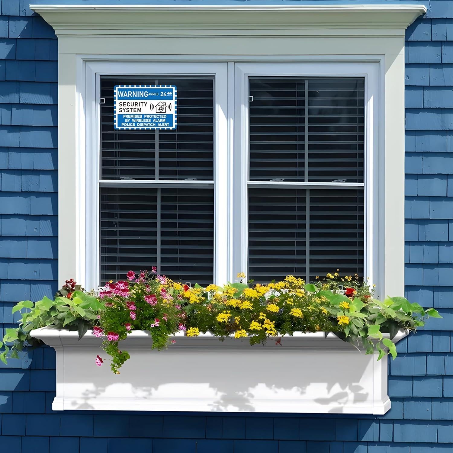 Cartel de Alarma de Seguridad LUHIMO 24 Horas Vinilo 22.86x16cm