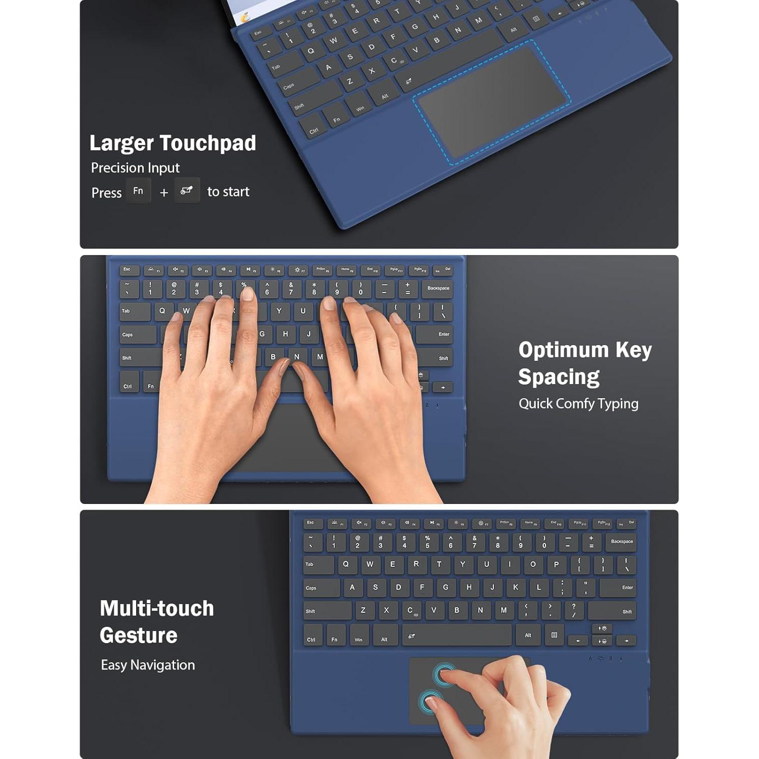 Teclado Inalámbrico MoKo para Microsoft Surface Pro 7 Plus