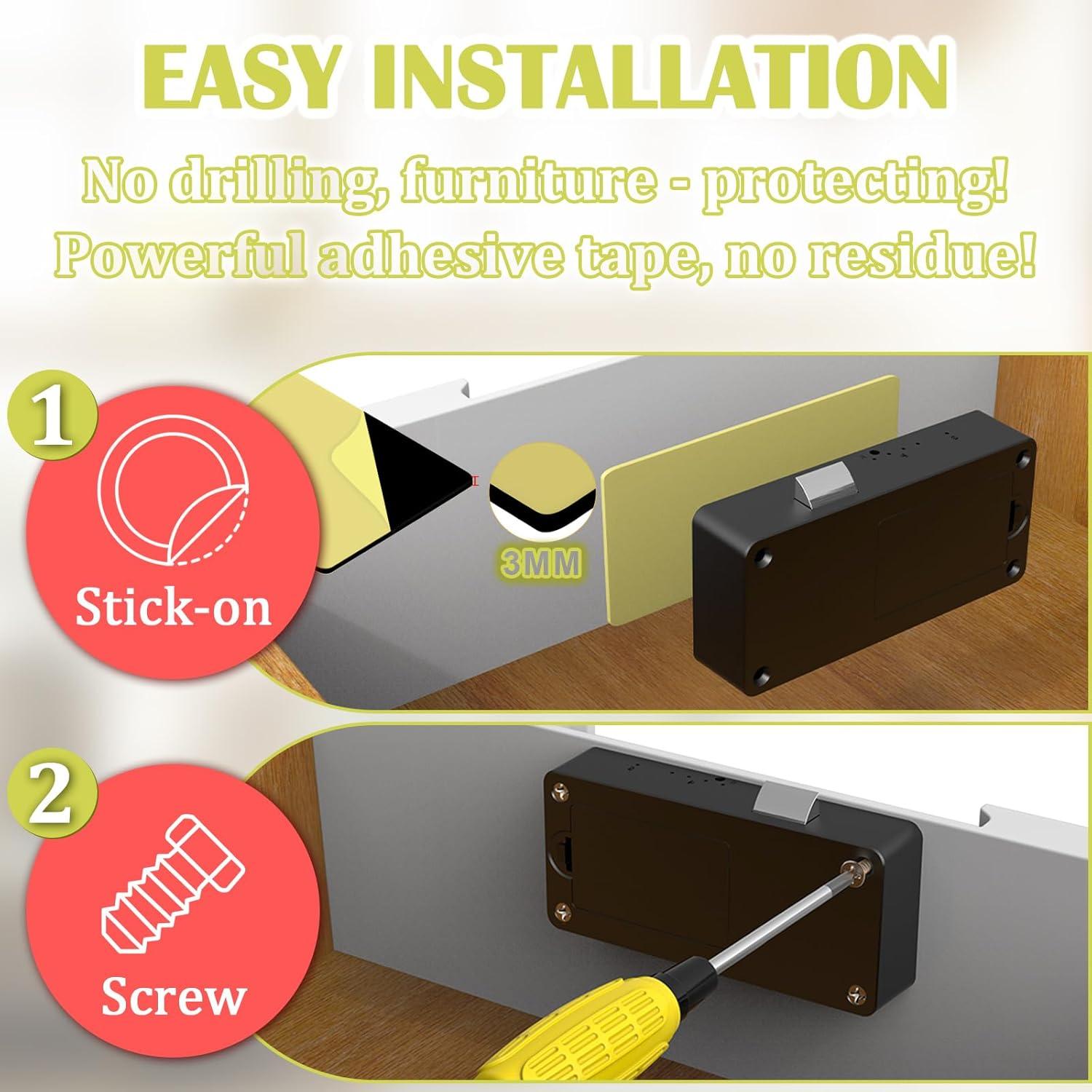 Cerradura Inteligente Eseesmart Oculta Bluetooth para Armarios