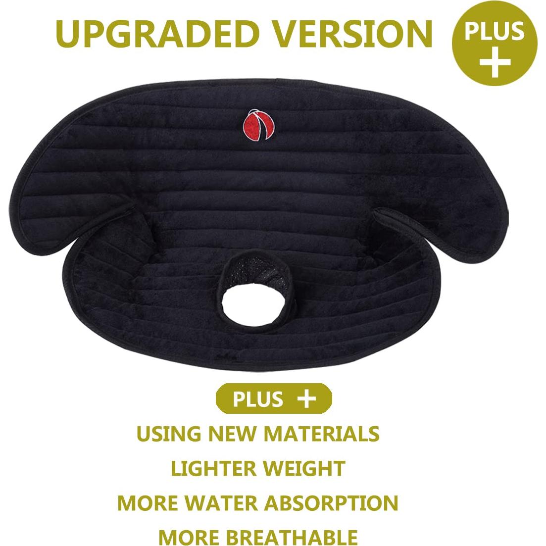 Protector de Asiento de Coche Baby Piddle Pad Plus Negro - Impermeable y Lavable