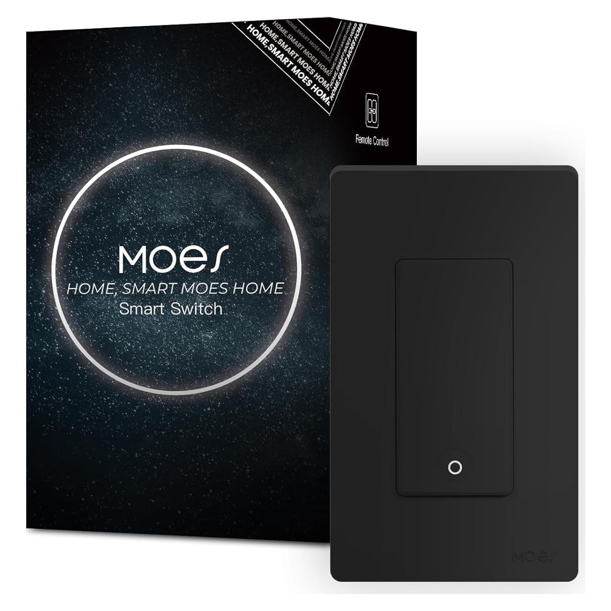 Interruptor de Luz Inteligente MOES 2da Generación WiFi 2.4GHz