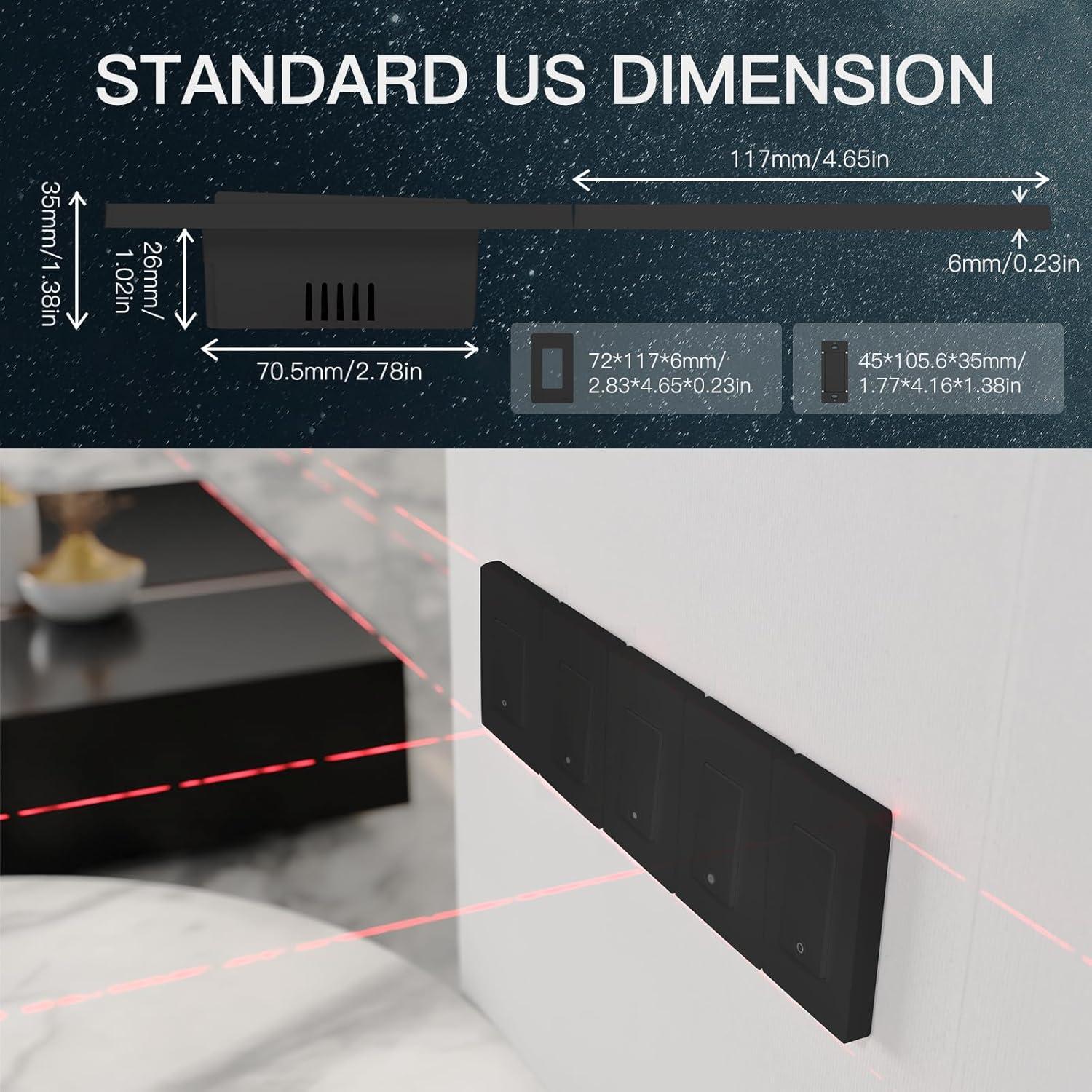 Interruptor de Luz Inteligente MOES 2da Generación WiFi 2.4GHz