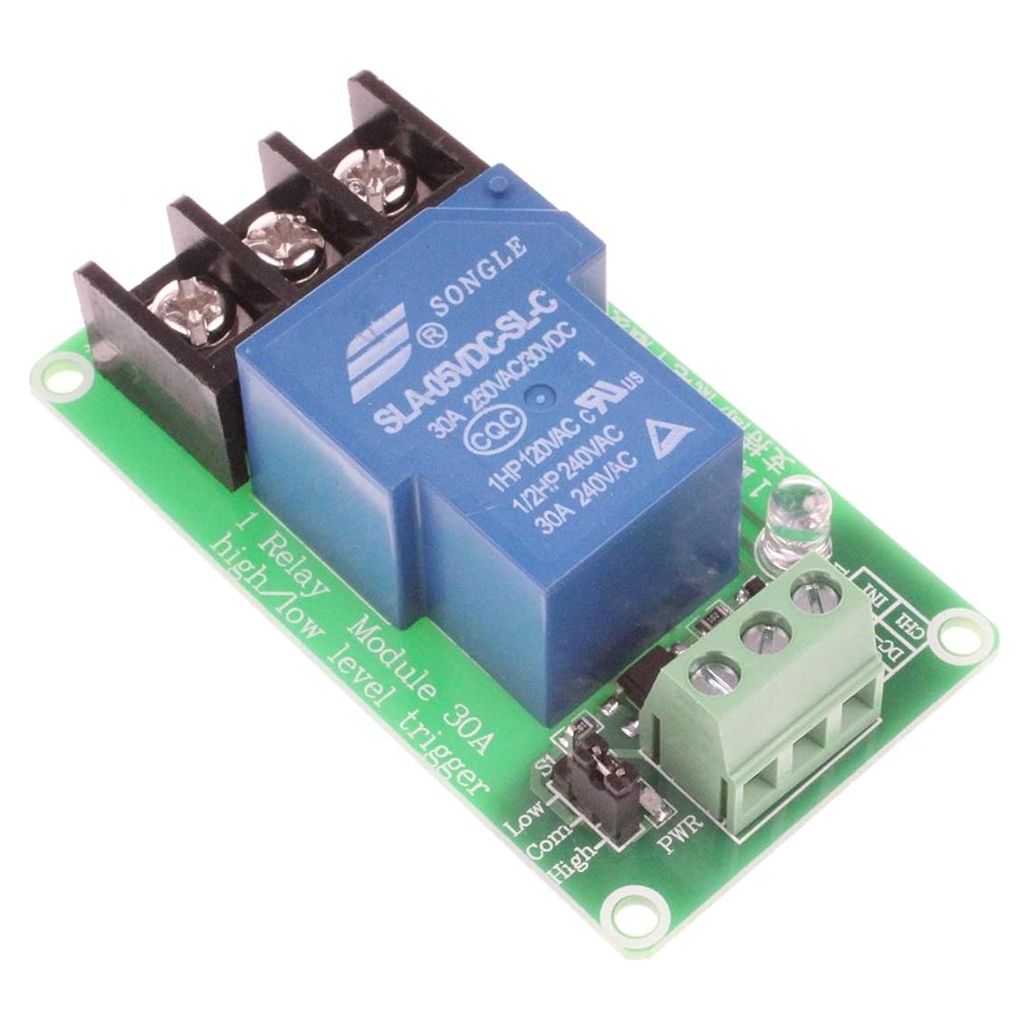 Módulo de Relé NOYITO 30A 1 Canal 5V DC/AC 250V Control Industrial