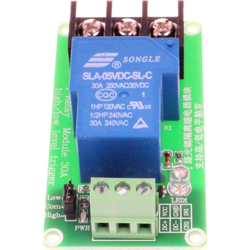 Módulo de Relé NOYITO 30A 1 Canal 5V DC/AC 250V Control Industrial