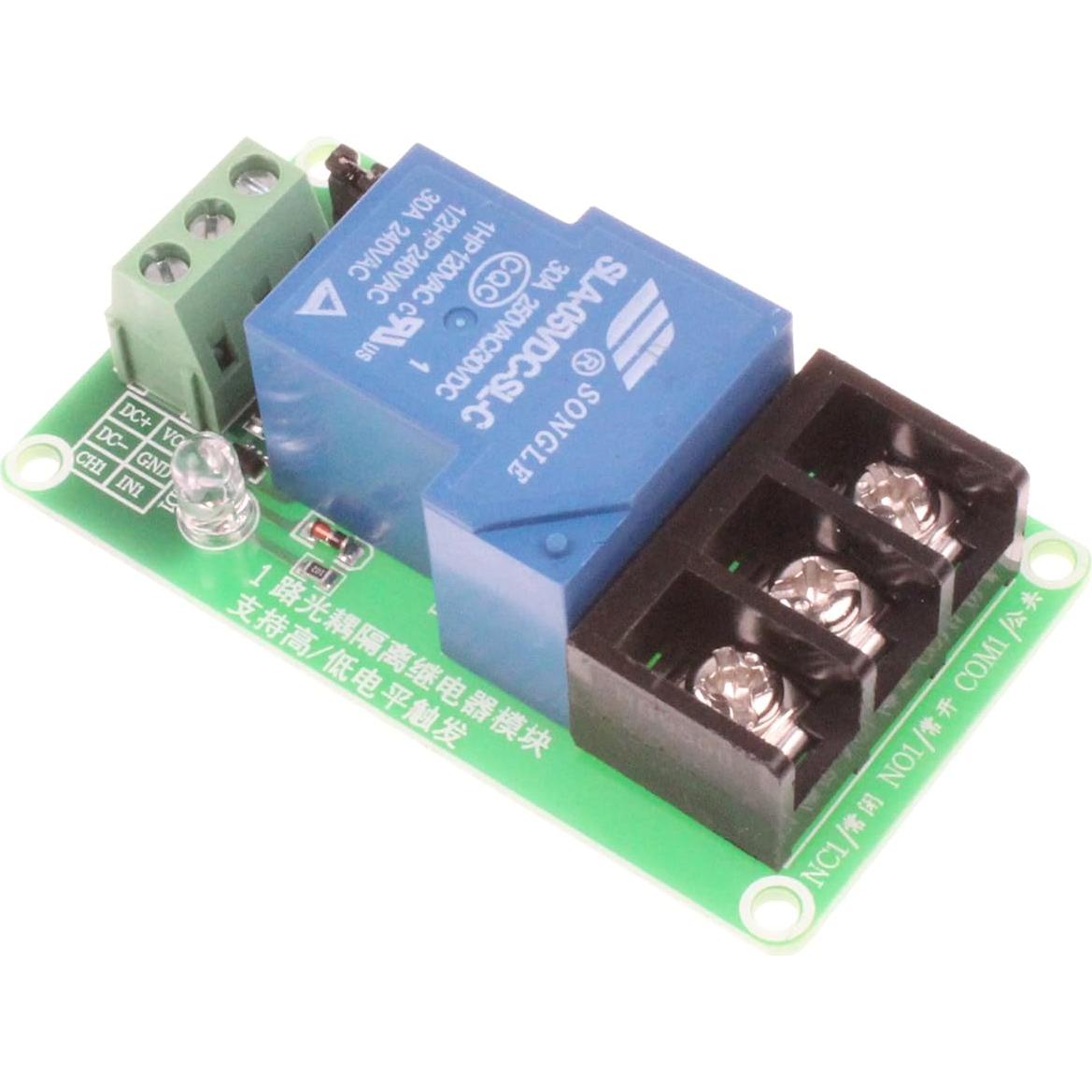 Módulo de Relé NOYITO 30A 1 Canal 5V DC/AC 250V Control Industrial
