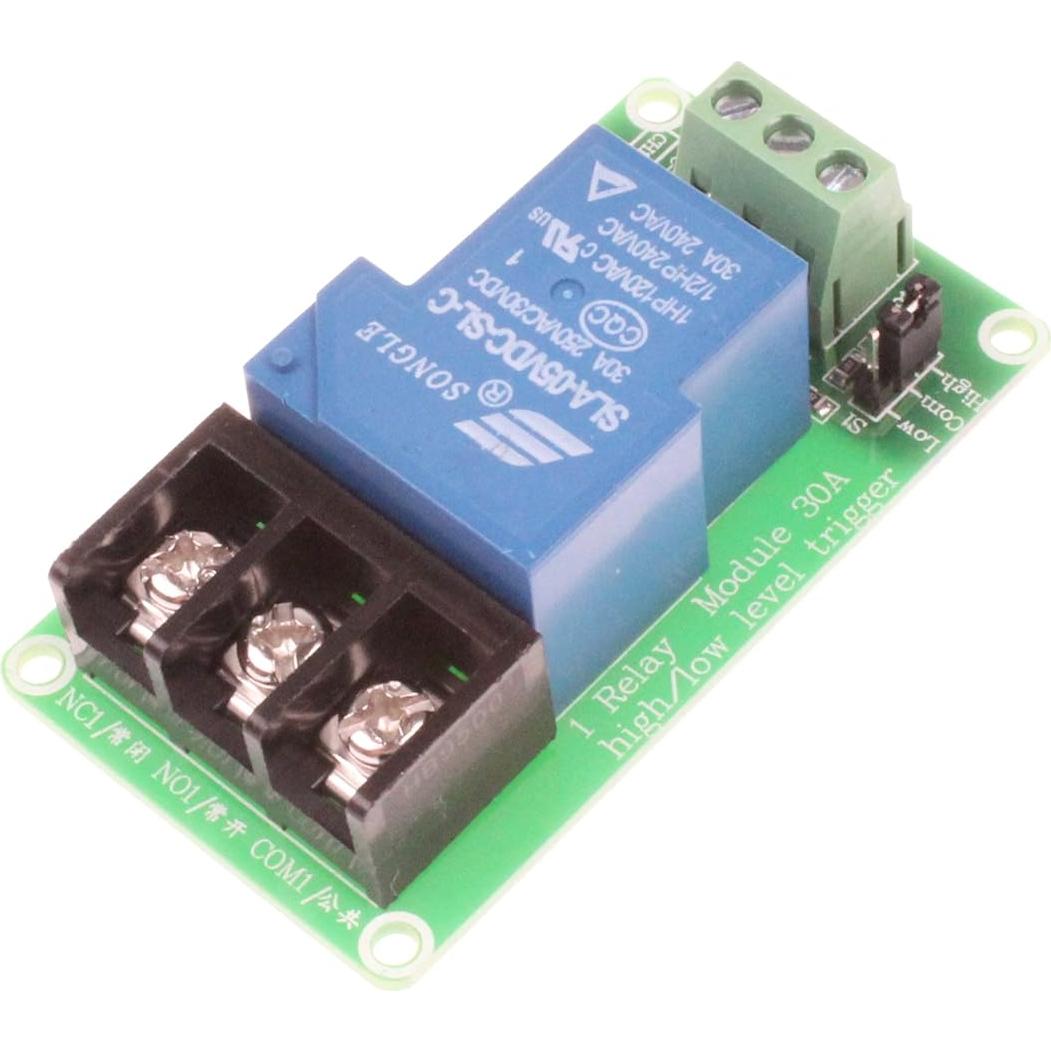 Módulo de Relé NOYITO 30A 1 Canal 5V DC/AC 250V Control Industrial