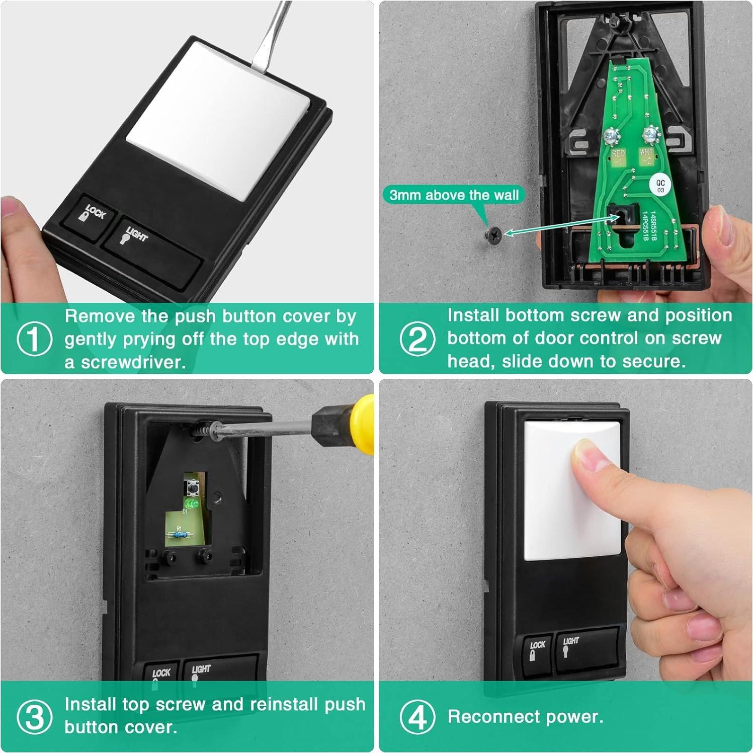 Panel de Control de Teclado LiftMaster Briidea 2 Piezas