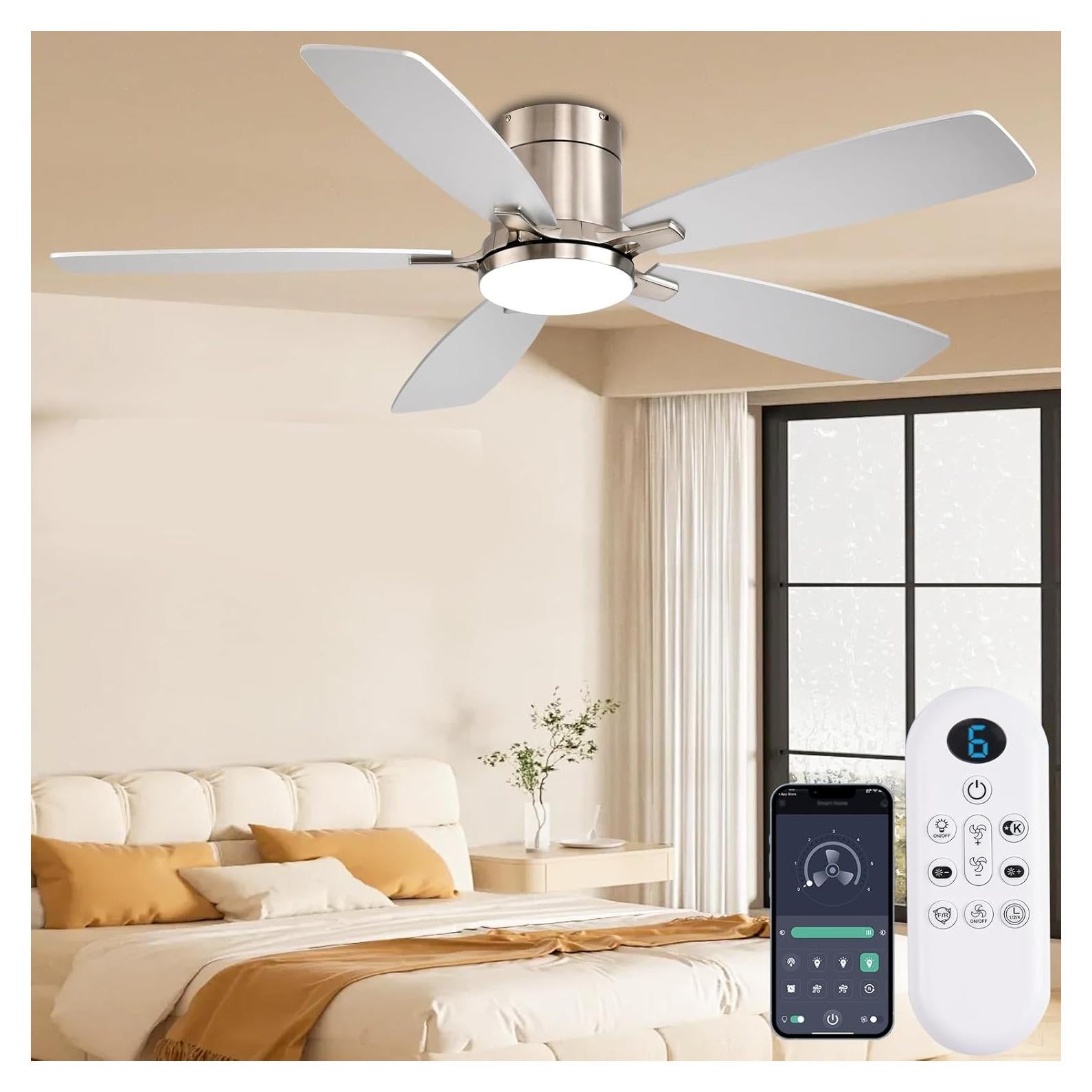 Ventilador de Techo 52cm FUMLTP con Luz LED y Control Remoto