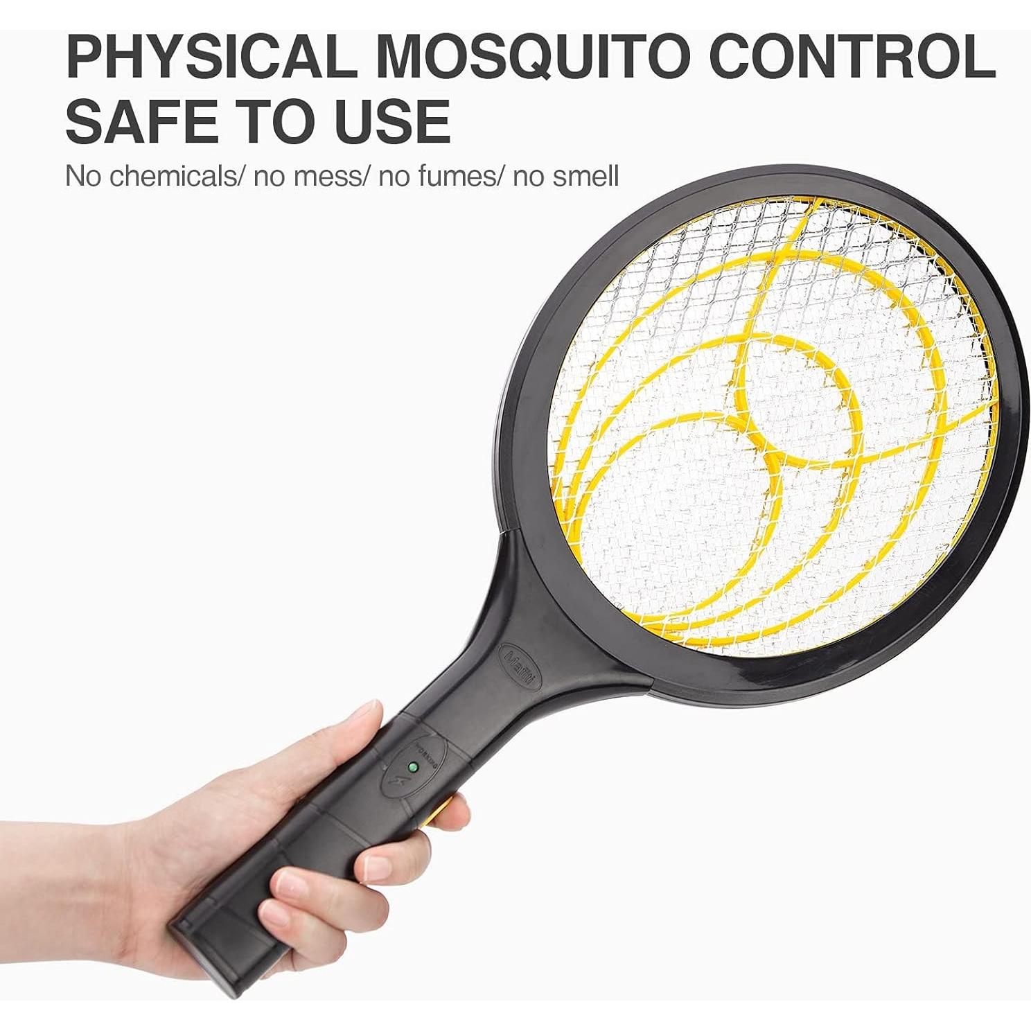 Raqueta Eléctrica para Moscas Mafiti MS100 - Zapper 20W Negro