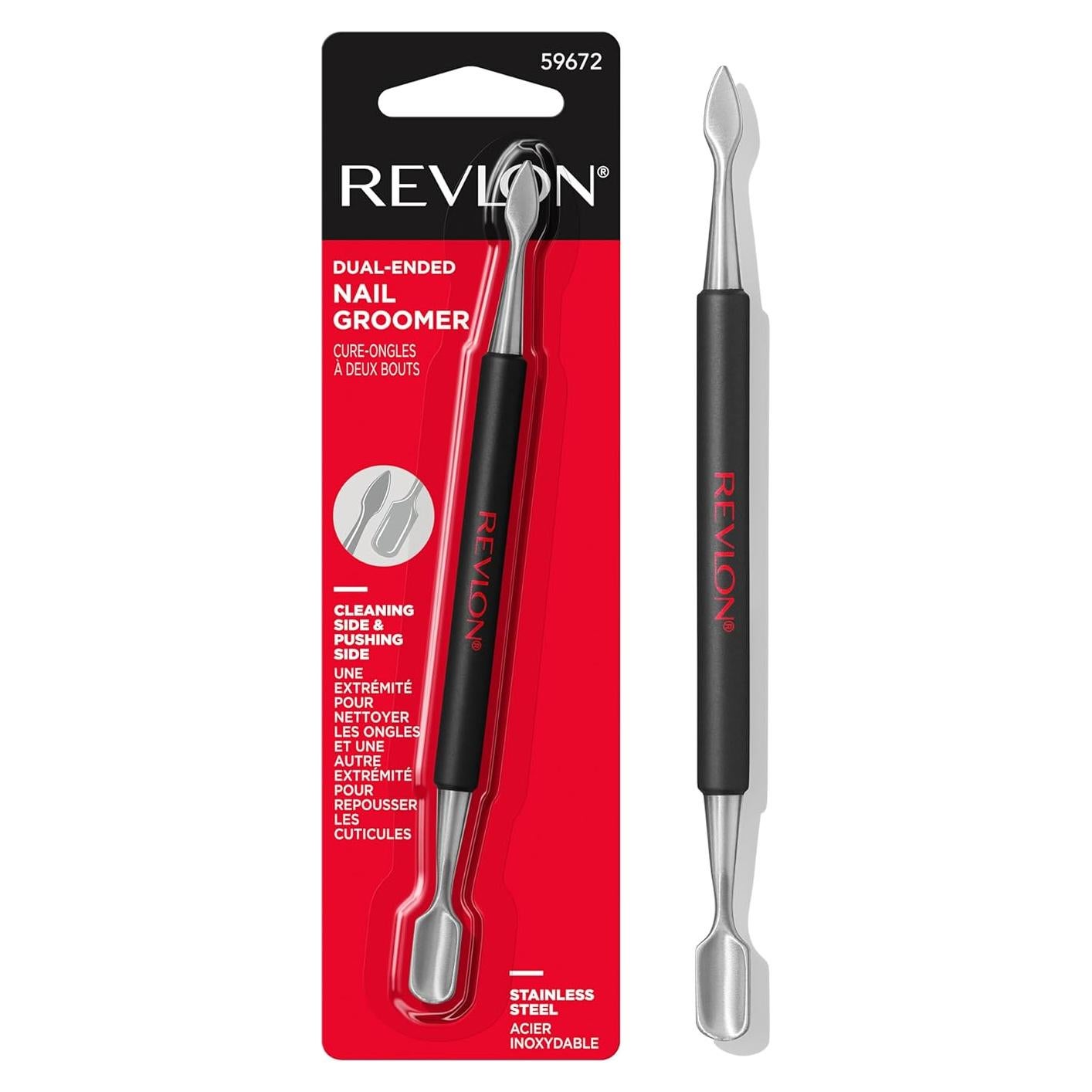 Groomer de Uñas Revlon de Acero Inoxidable Doble Punta