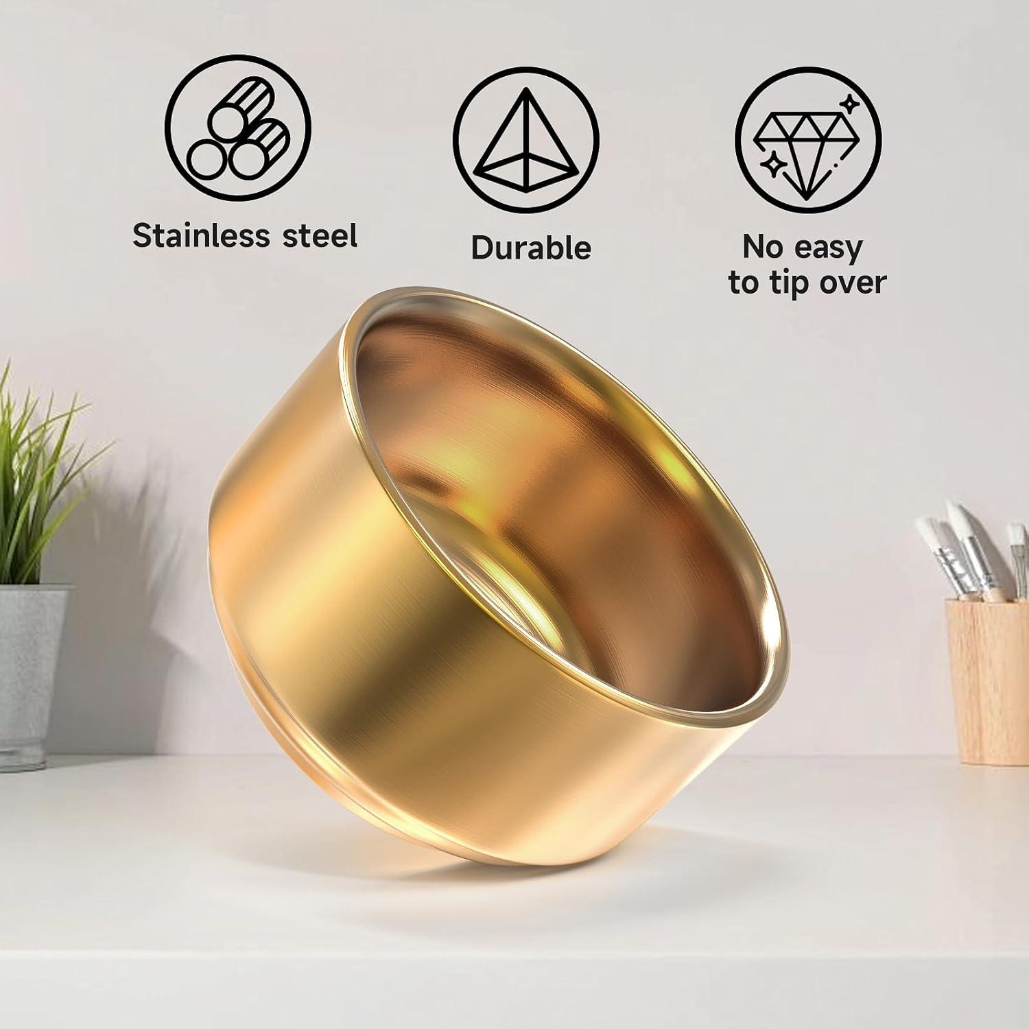 Soporte para Clips de Papel CLTIKACK Dorado 9x9x6 cm