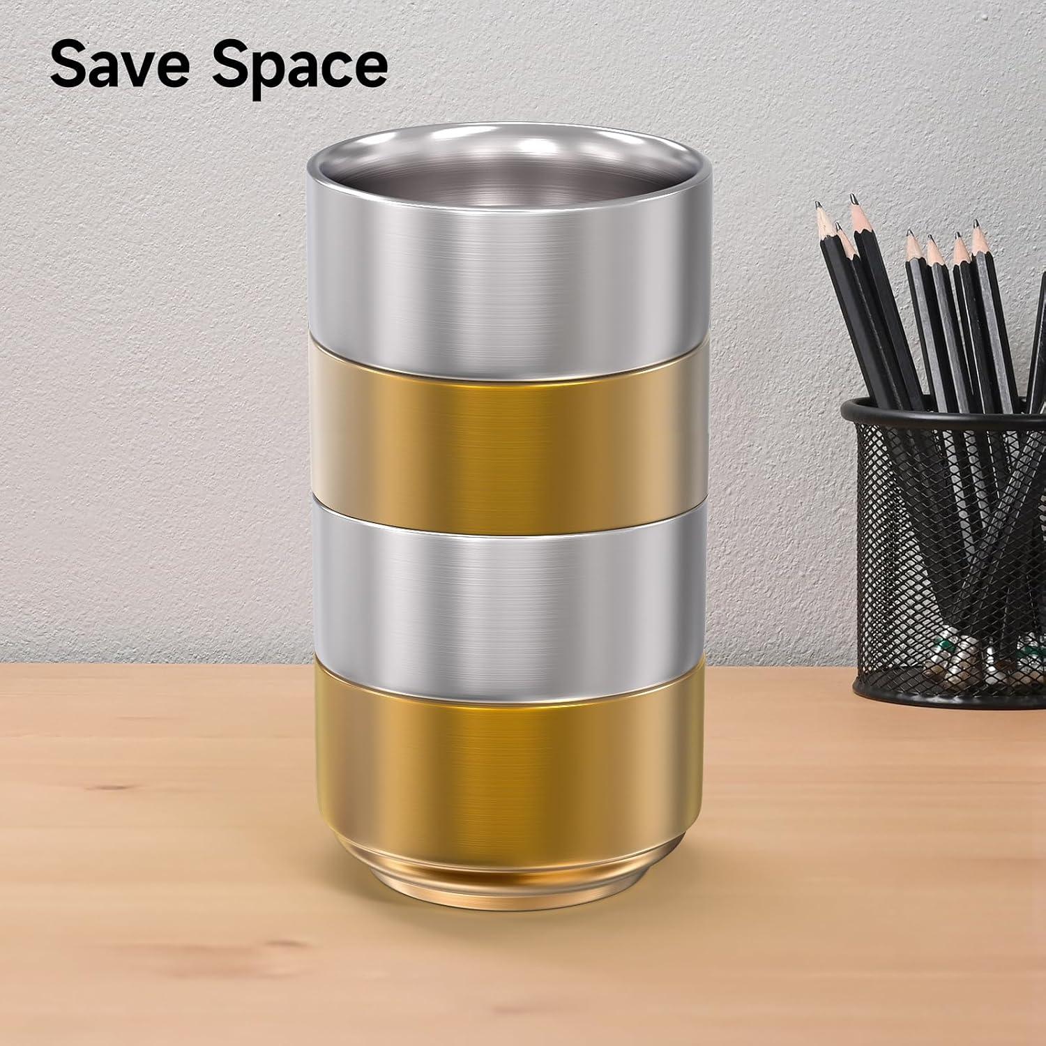 Soporte para Clips de Papel CLTIKACK Dorado 9x9x6 cm