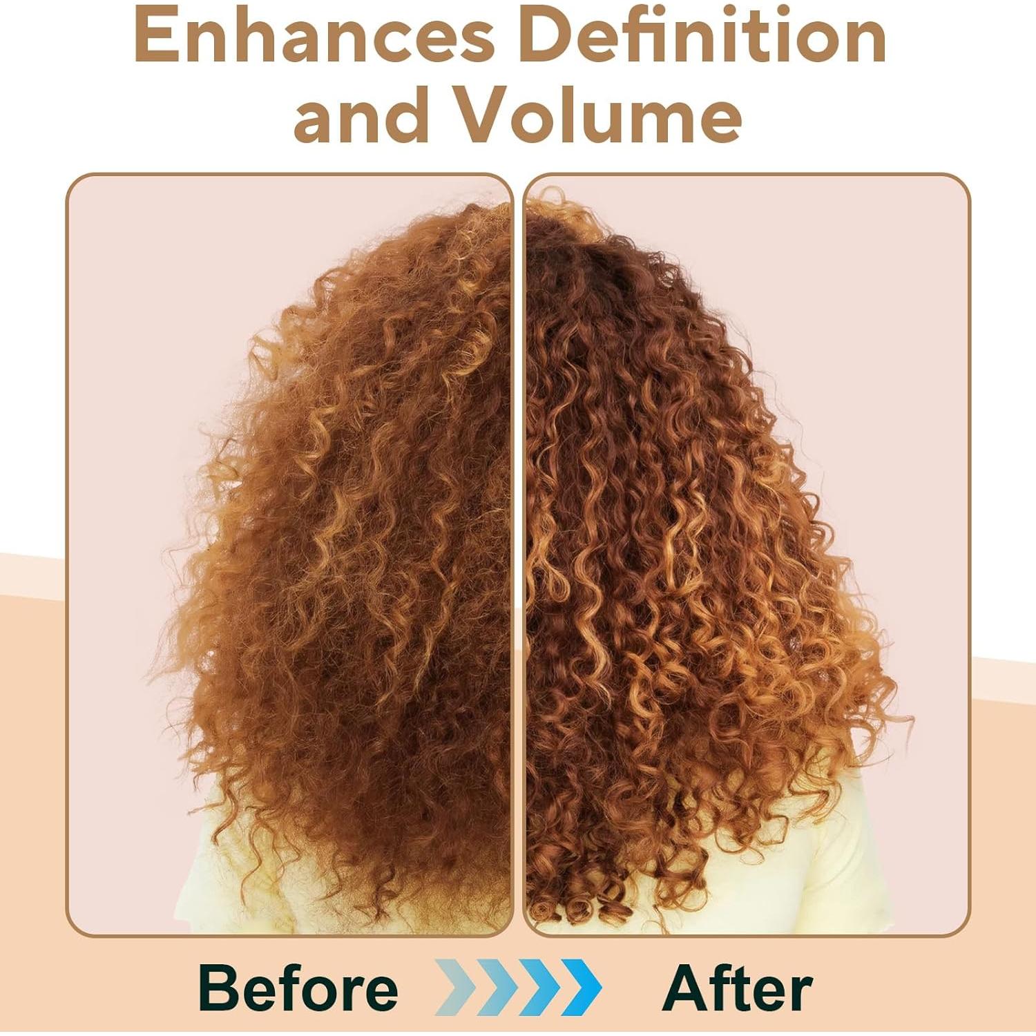 Cepillo Definidor de Rizos QYuekar Beige 23.6x6.6cm