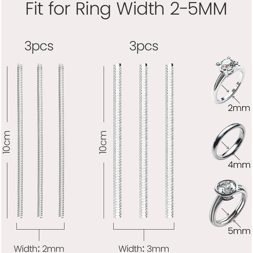 Meowoo Kit Ajustador de Anillos 14 Piezas Espirales y Almohadillas