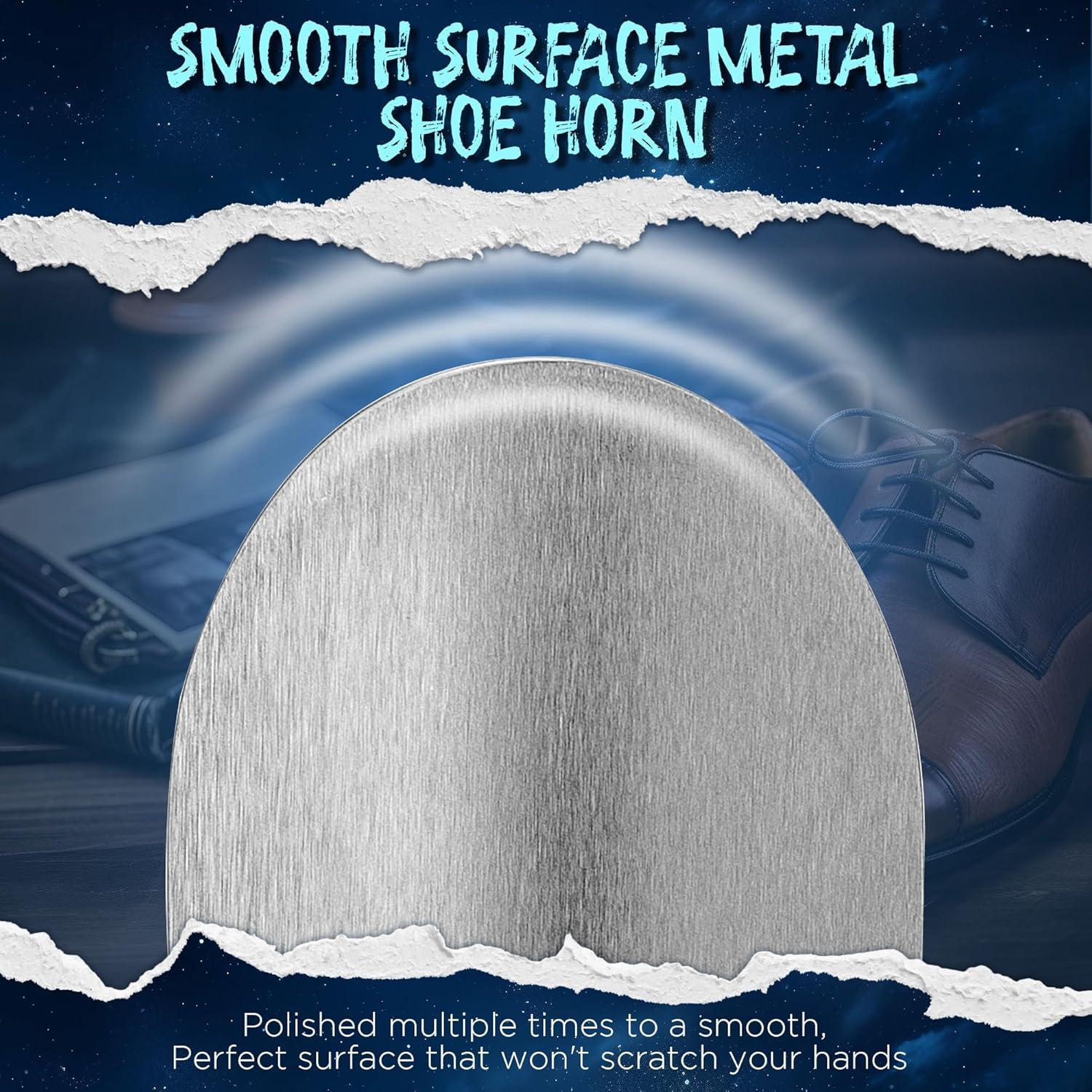 Cuerno de Zapato NINEMAX de Acero Inoxidable 19 cm Portátil