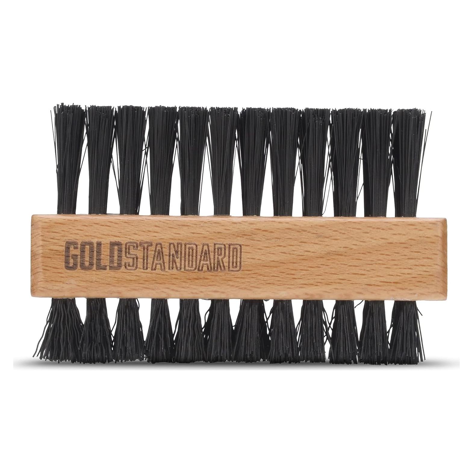 Cepillo Limpiador de Zapatos Doble Cara Gold Standard - 10x6.3 cm