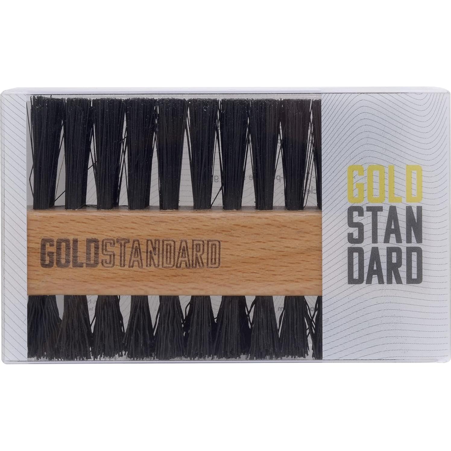 Cepillo Limpiador de Zapatos Doble Cara Gold Standard - 10x6.3 cm