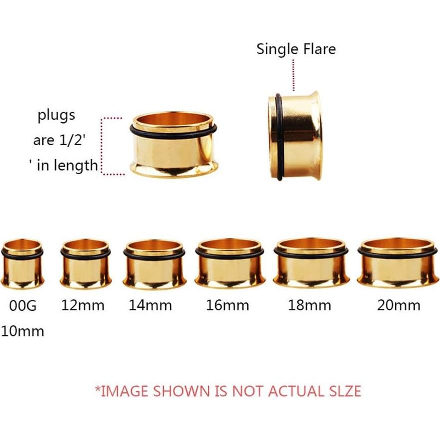 Kit de Estiramiento 24 Piezas TOPBRIGHT Tapers Acrílico y Acero