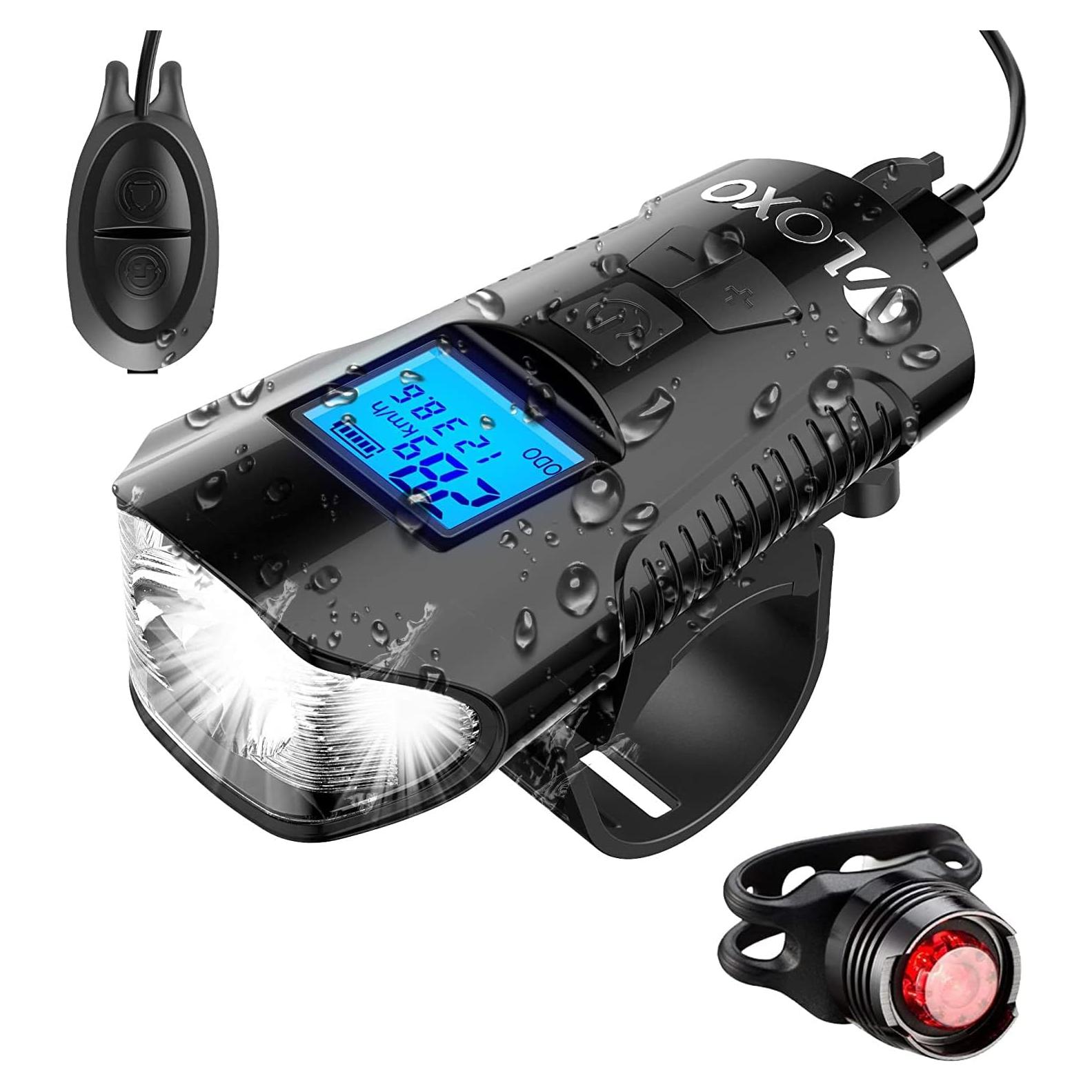 Velocímetro de Bicicleta VLOXO con Luz LED y Bocina 120dB