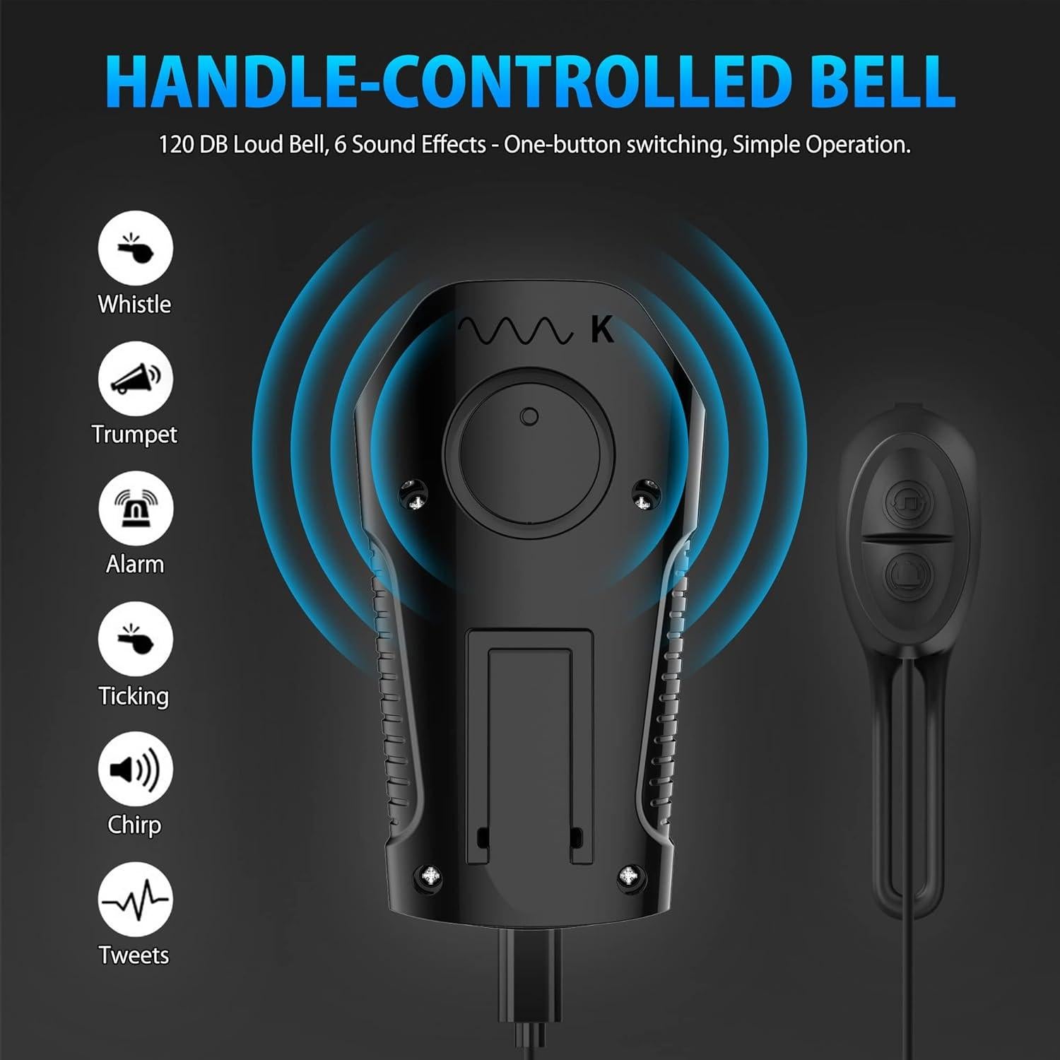 Velocímetro de Bicicleta VLOXO con Luz LED y Bocina 120dB